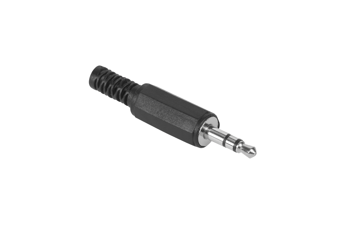 Uhlový stereo jack 3,5 mm konektor plastový L-WTY0008-1