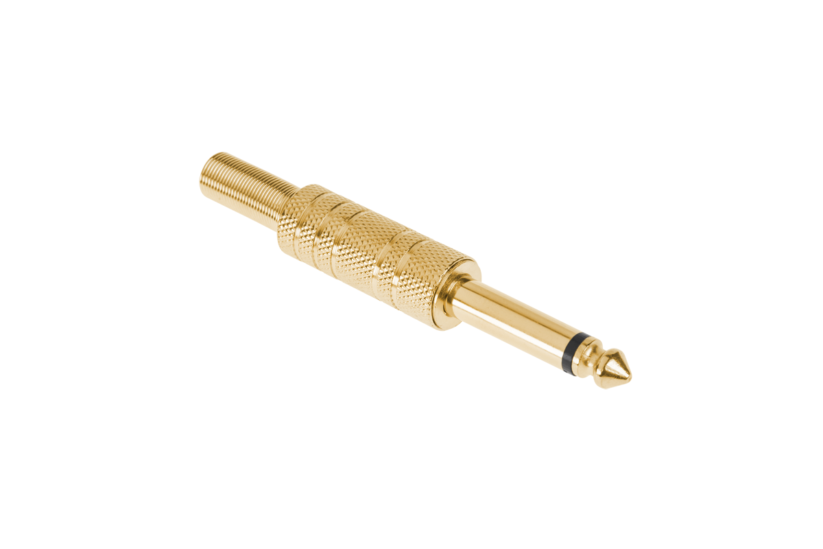 CABLETECH Jack konektor 6,3mm mono pozlatený