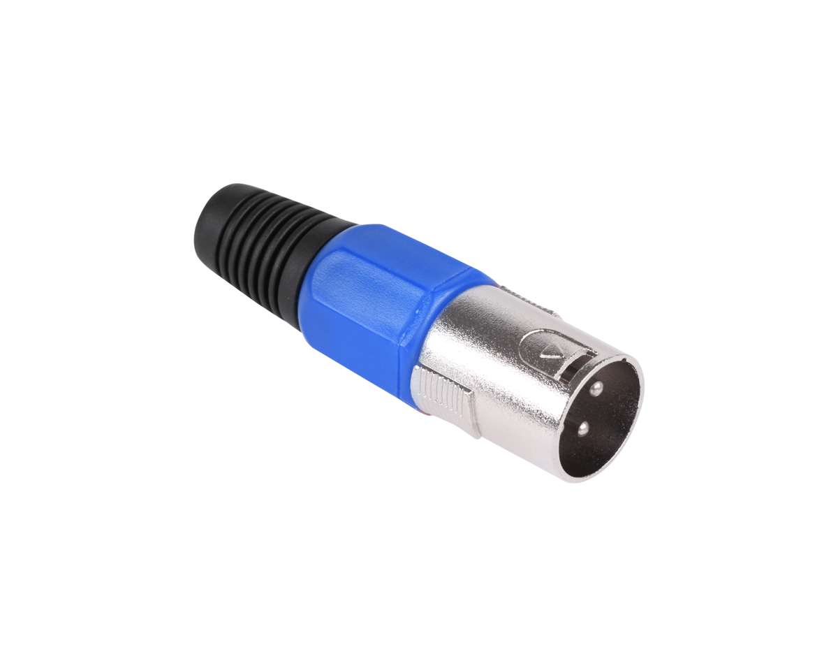 Modry xlr konektor L-WTY0054C