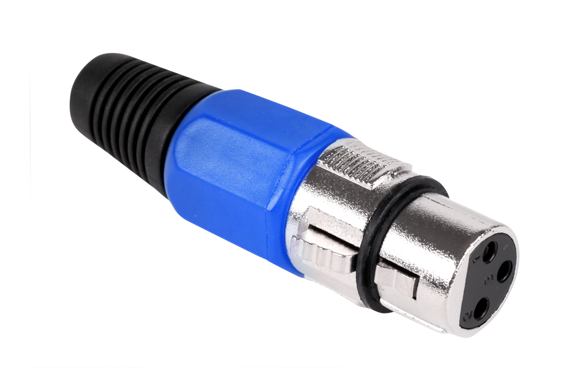 Modrý xlr konektor L-WTY0055C