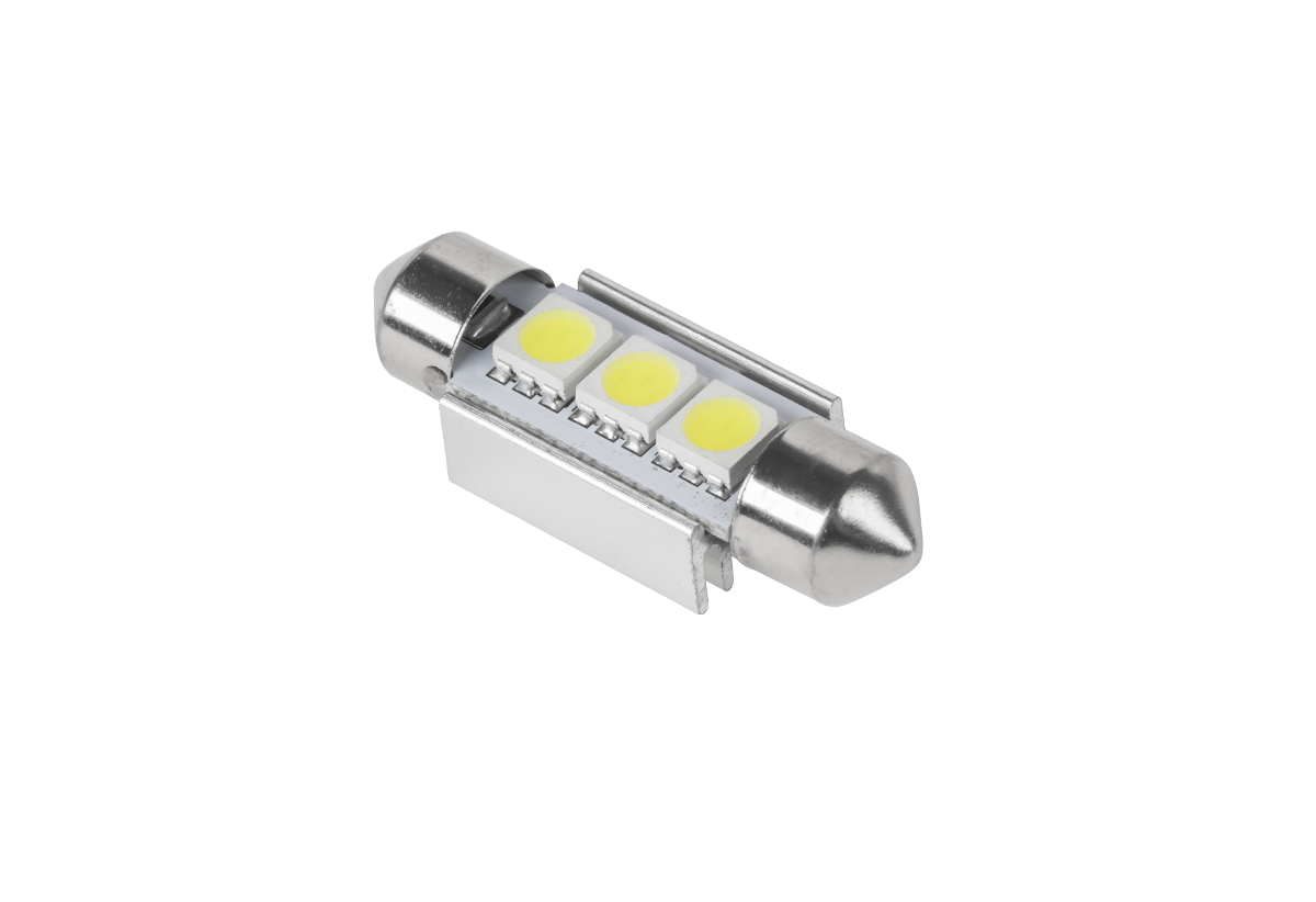 VIPOW LED autožiarovka (Canbus) T11x36mm 3xSMD5050,biela ZAR0381