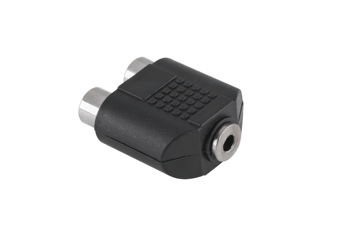 Redukcia jack 3,5 mm samica na 2x RCA samica L-ZLA0311S