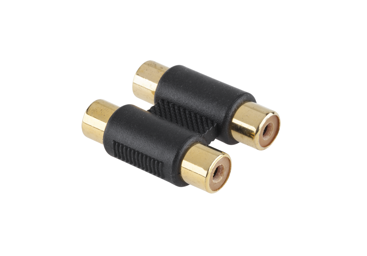 RCA spojka 2x samica pozlátená L-ZLA0317Z