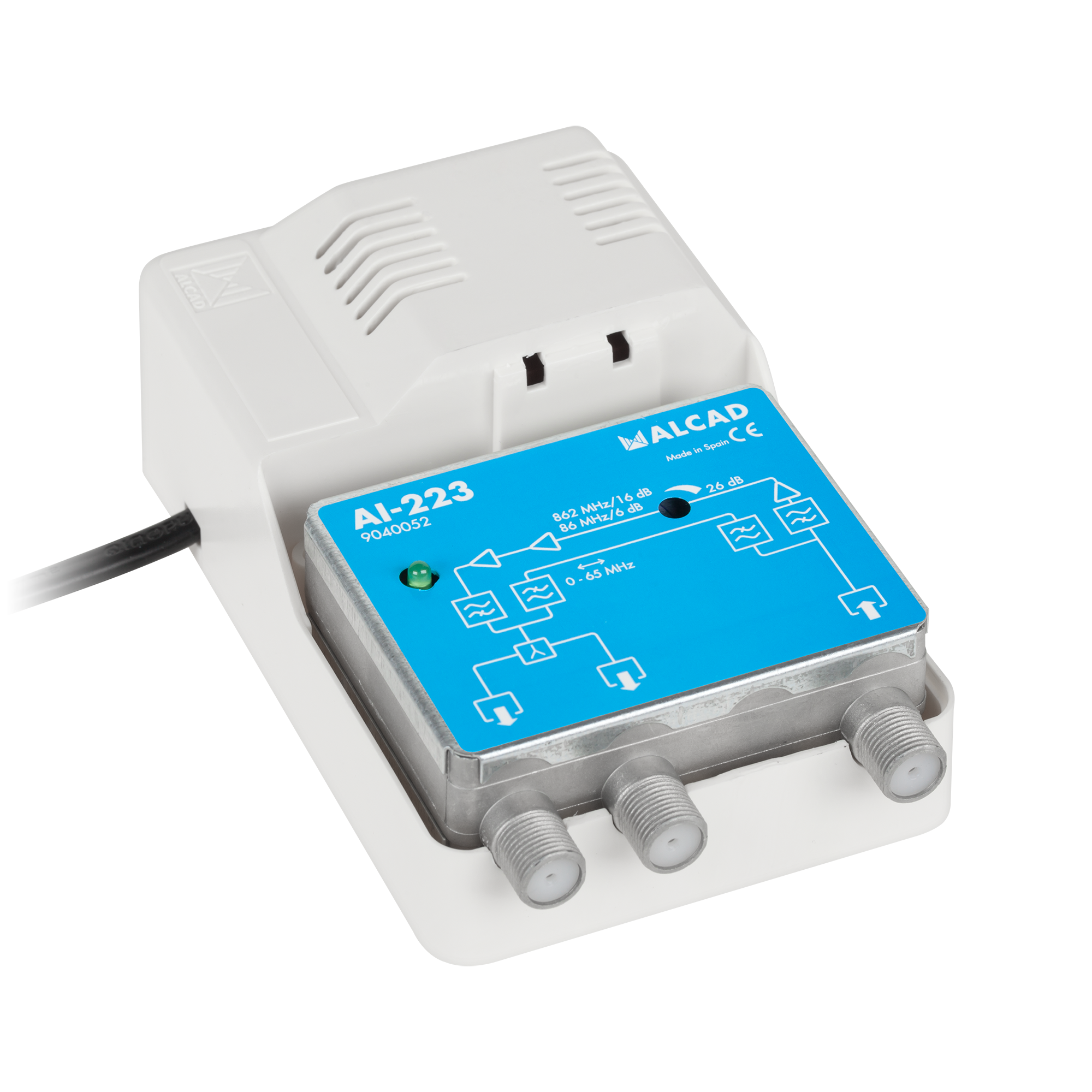 Anténny zosilňovač CATV (RP 65 MHz) 12V AI-223 ALCAD