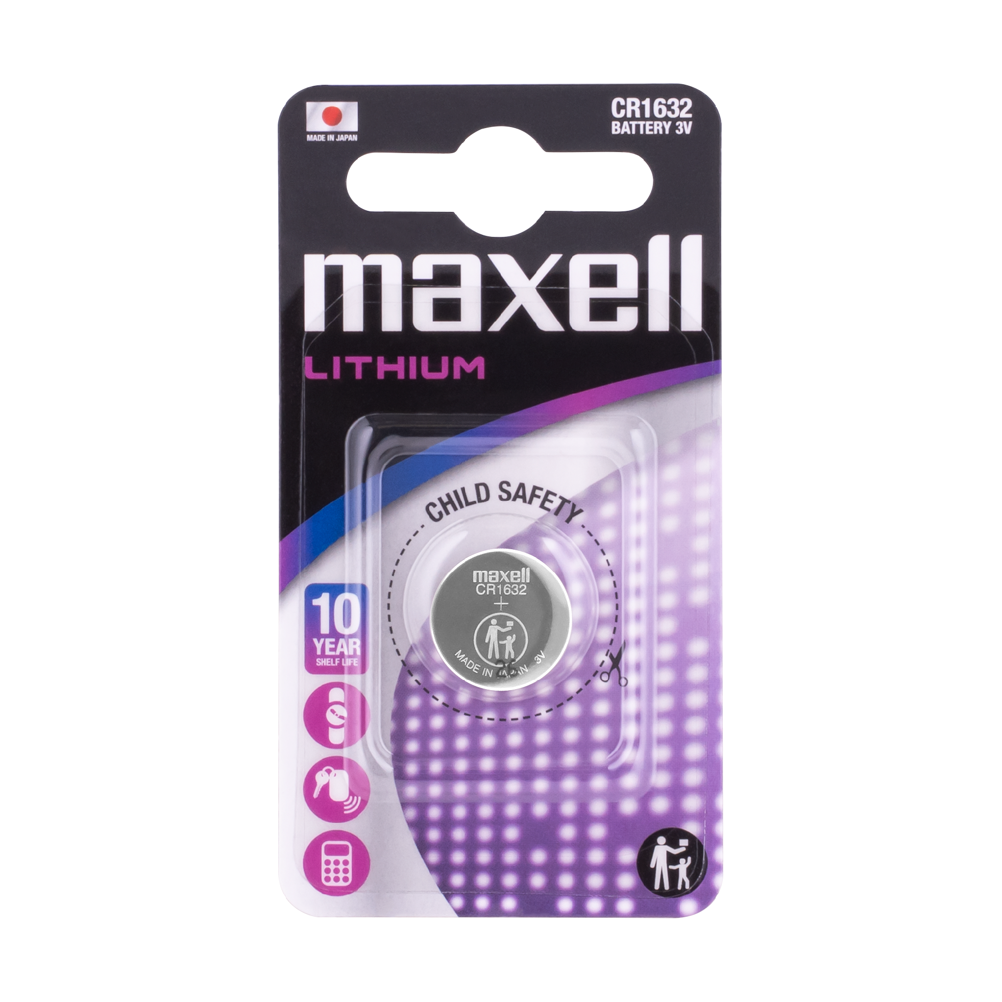 Gombíková lítiová batéria CR1632 Maxell L-BAT0296
