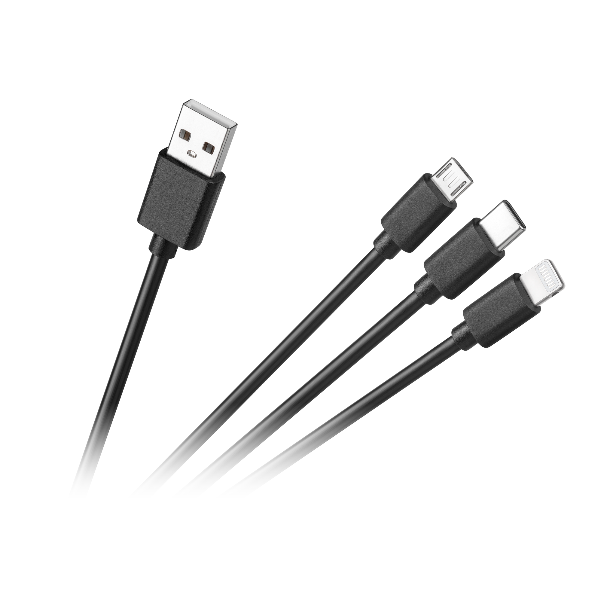 CABLETECH USB A - micro/C/lightning 1,2m KPO3945