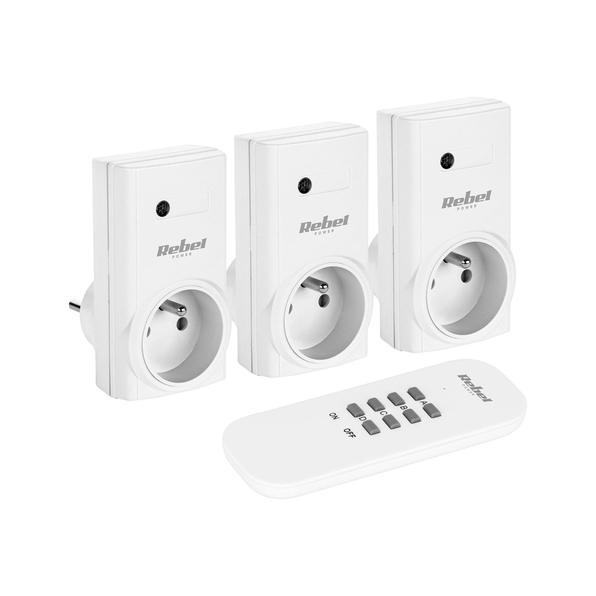 Rebel Zásuvka na diaľkové ovládanie (1+3)