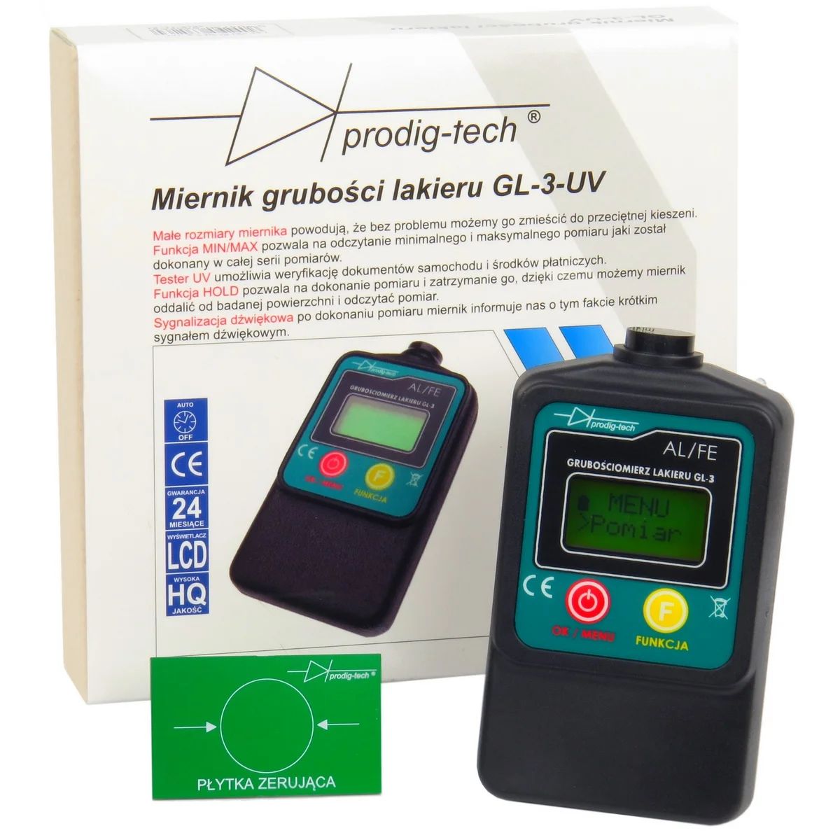 Prodig-Tech Merač hrúbky laku GL-3-UV