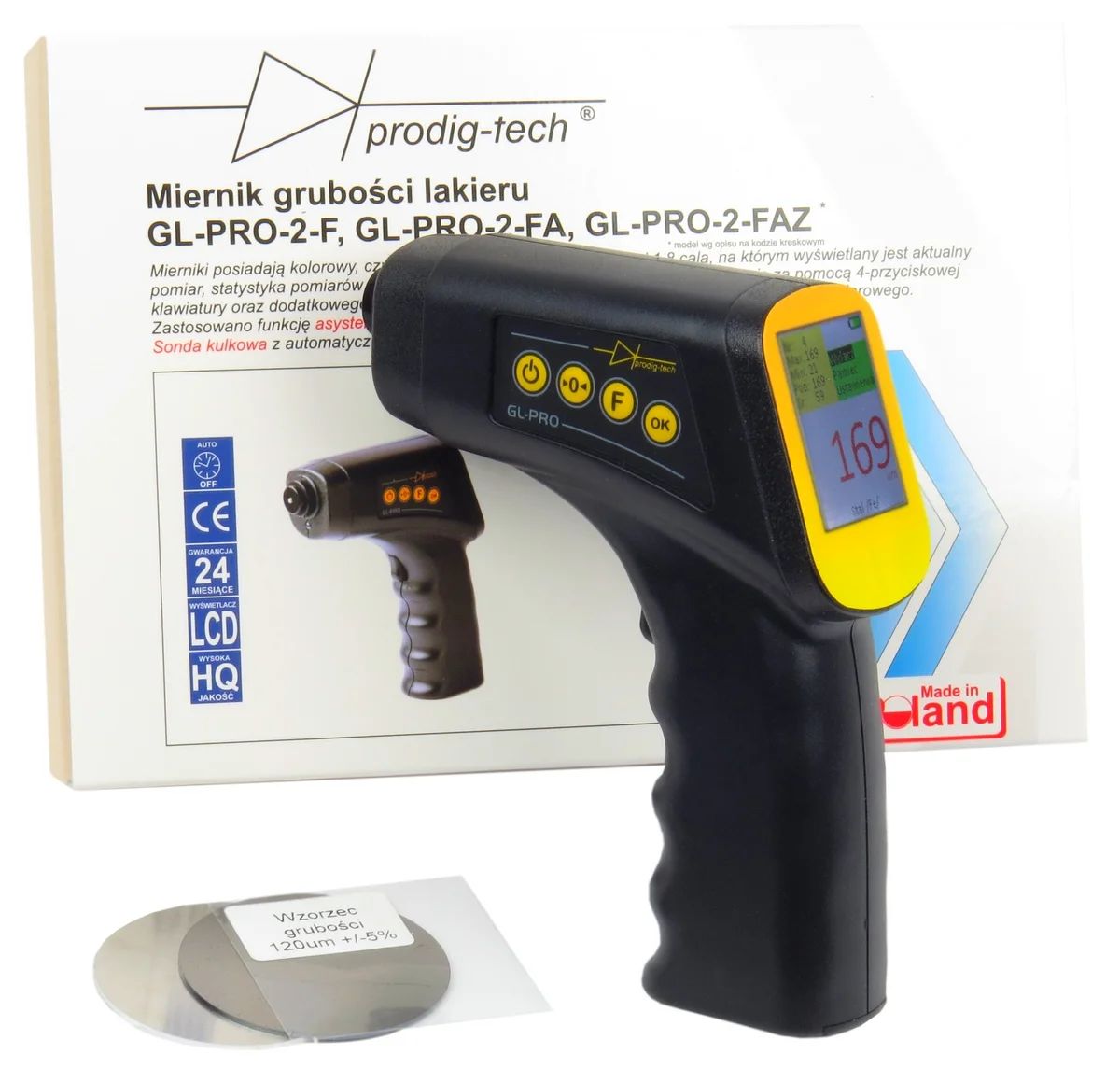 Prodig-Tech Merač hrúbky laku GL-PRO-2-F