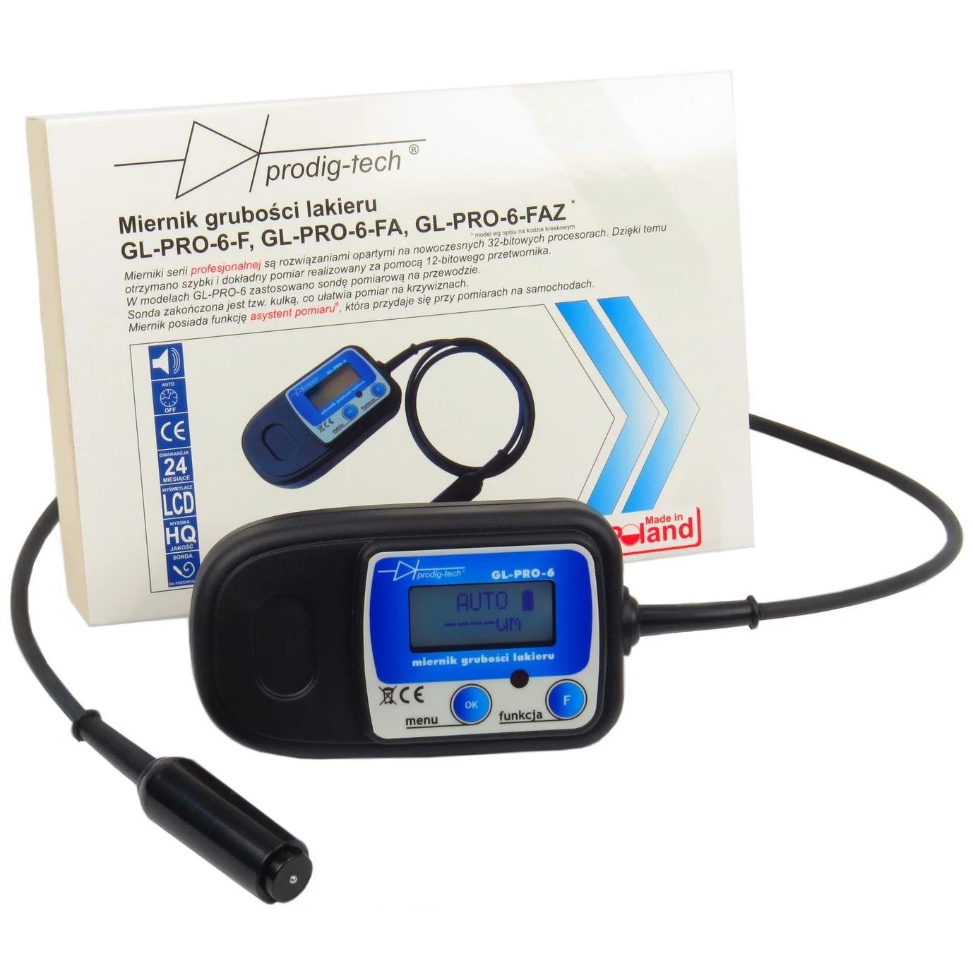 Prodig-Tech Merač hrúbky laku GL-PRO-6-FA