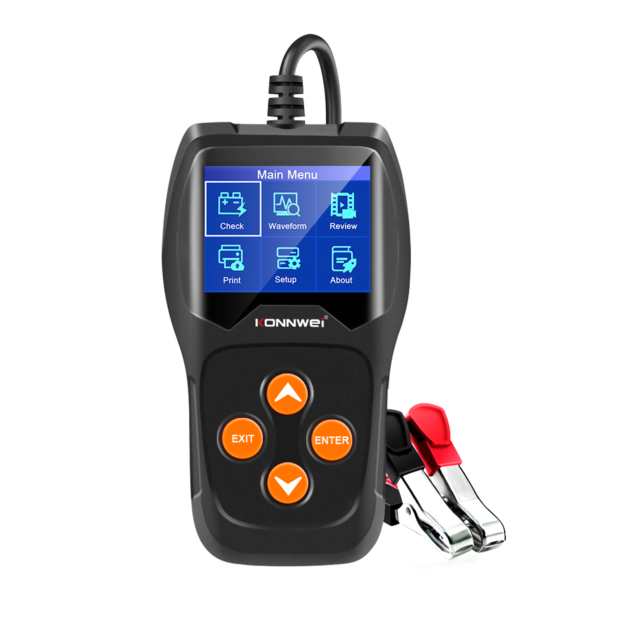 Tester autobatérie 12 V Konnwei KW600