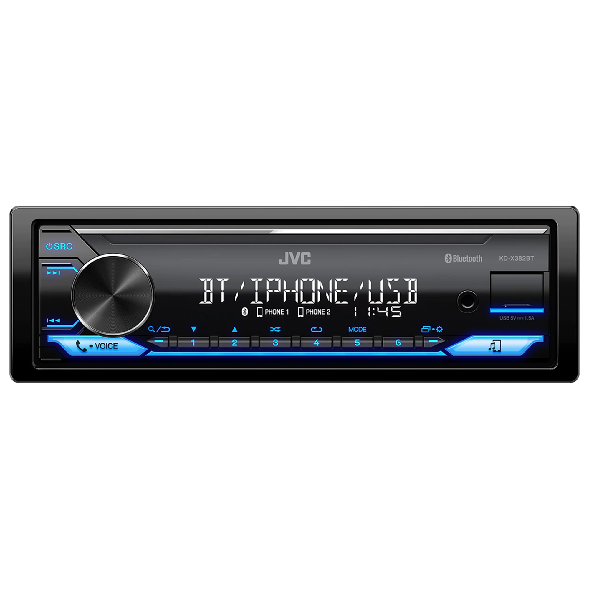 Autorádio JVC KD-X382BT Bluetooth USB FM 1 DIN L-JVC0116