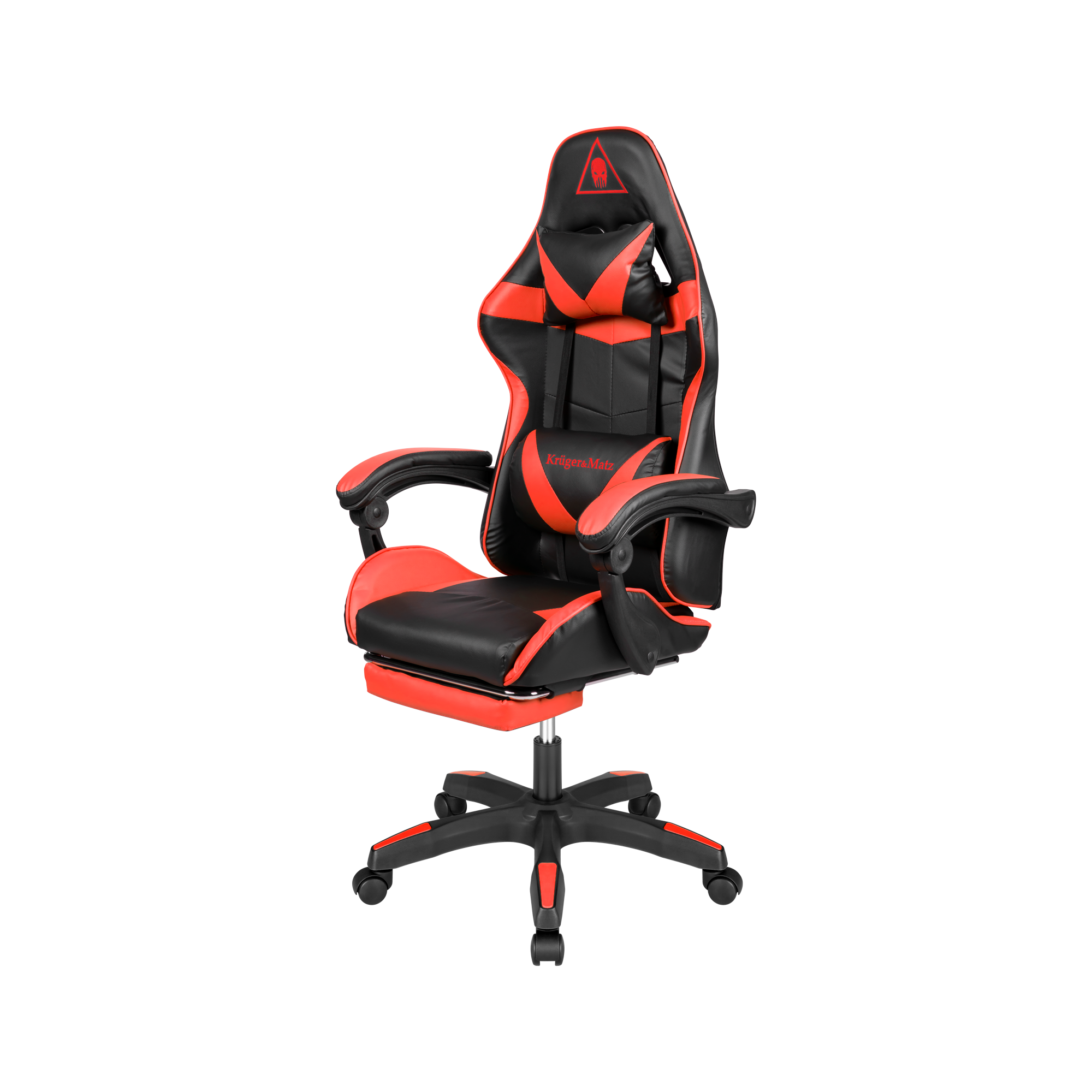 Kruger&Matz Herná stolička Warrior GX-150 červeno čierna