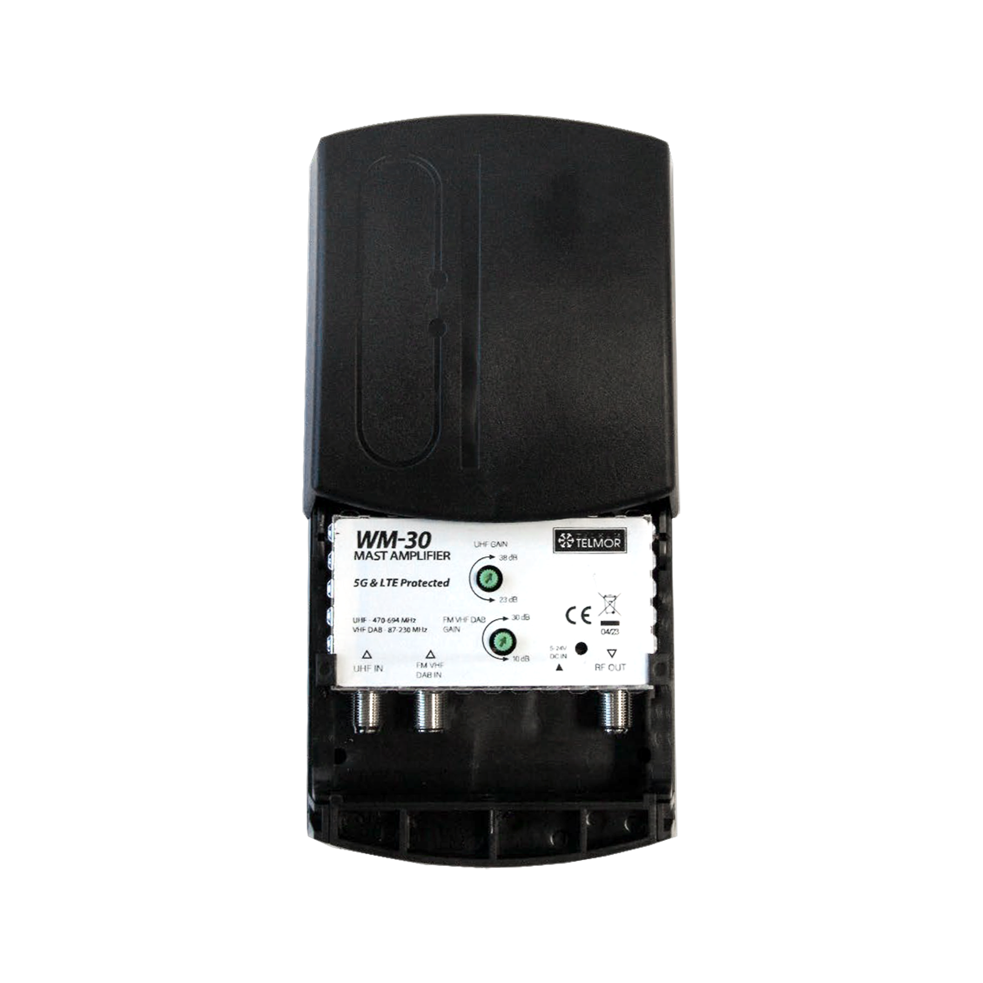Stožiarový anténny zosilňovač FM/VHF/UHF pre DVB-T2 Telkom Telmor WM-30 L-ANT0728