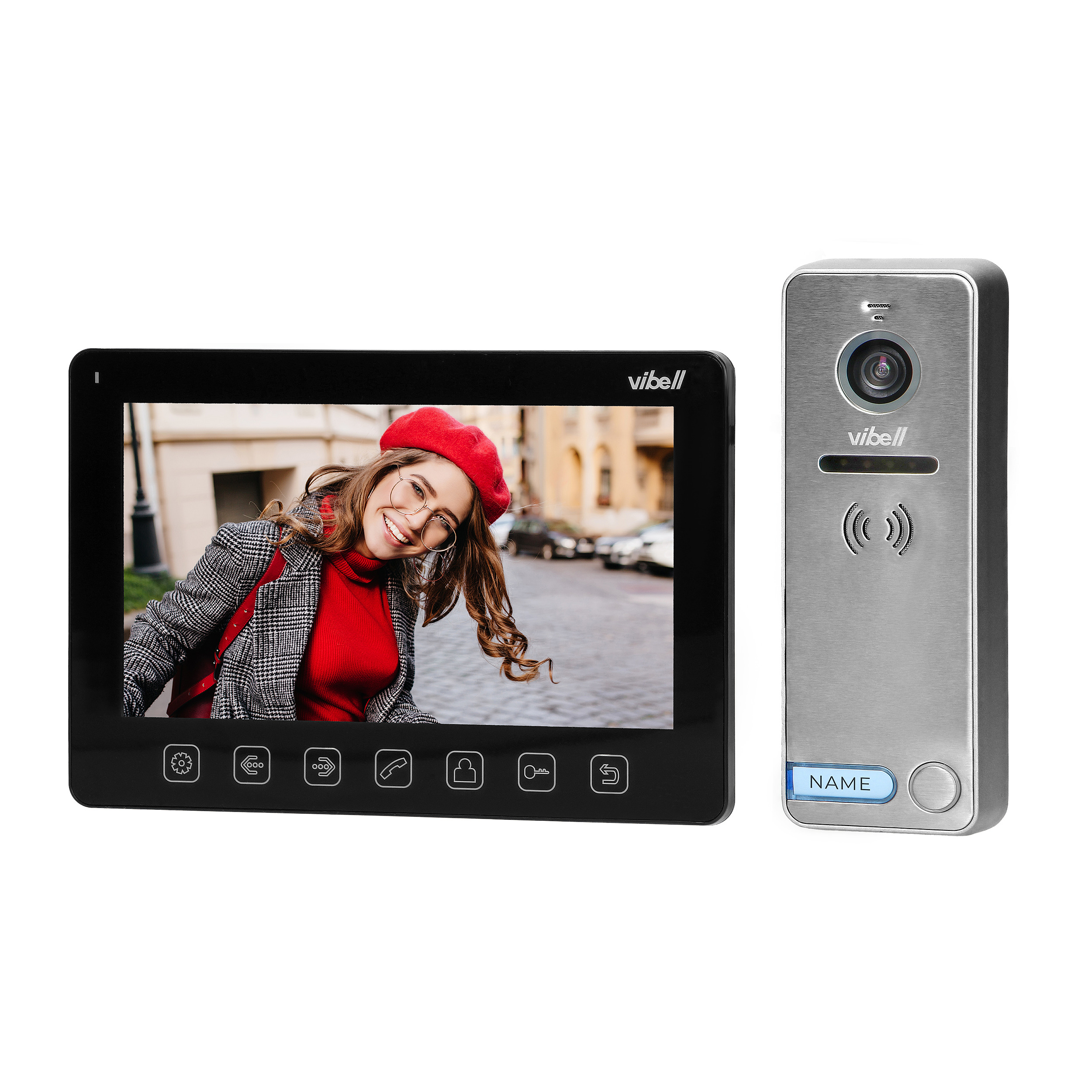 Vibell Videovrátnik NOVEO, LCD 7" čierny