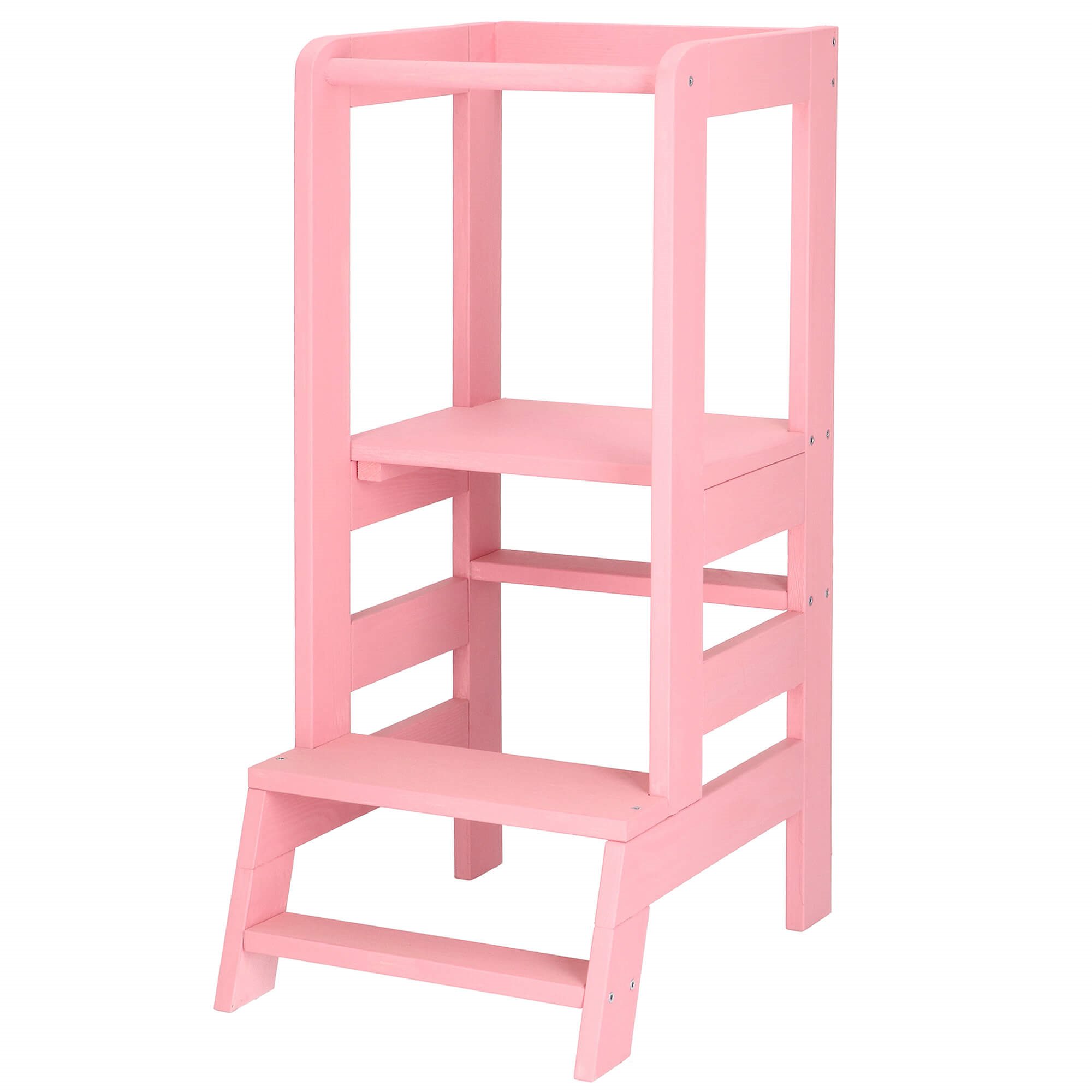 Montessori učiaca veža pre deti ružová S-KCH01 PINK