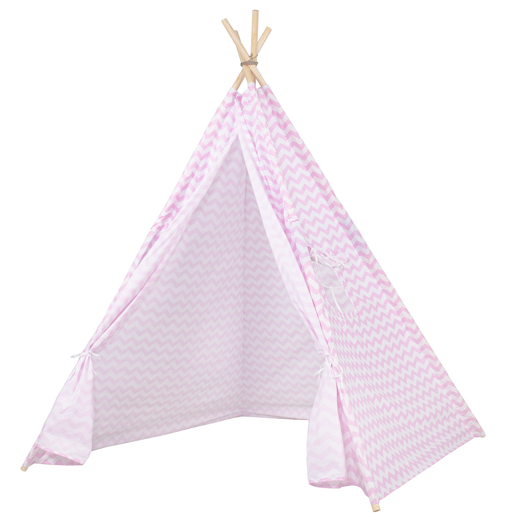 Detský stan tipi ružový 120 × 100 × 180 cm S-TIP19
