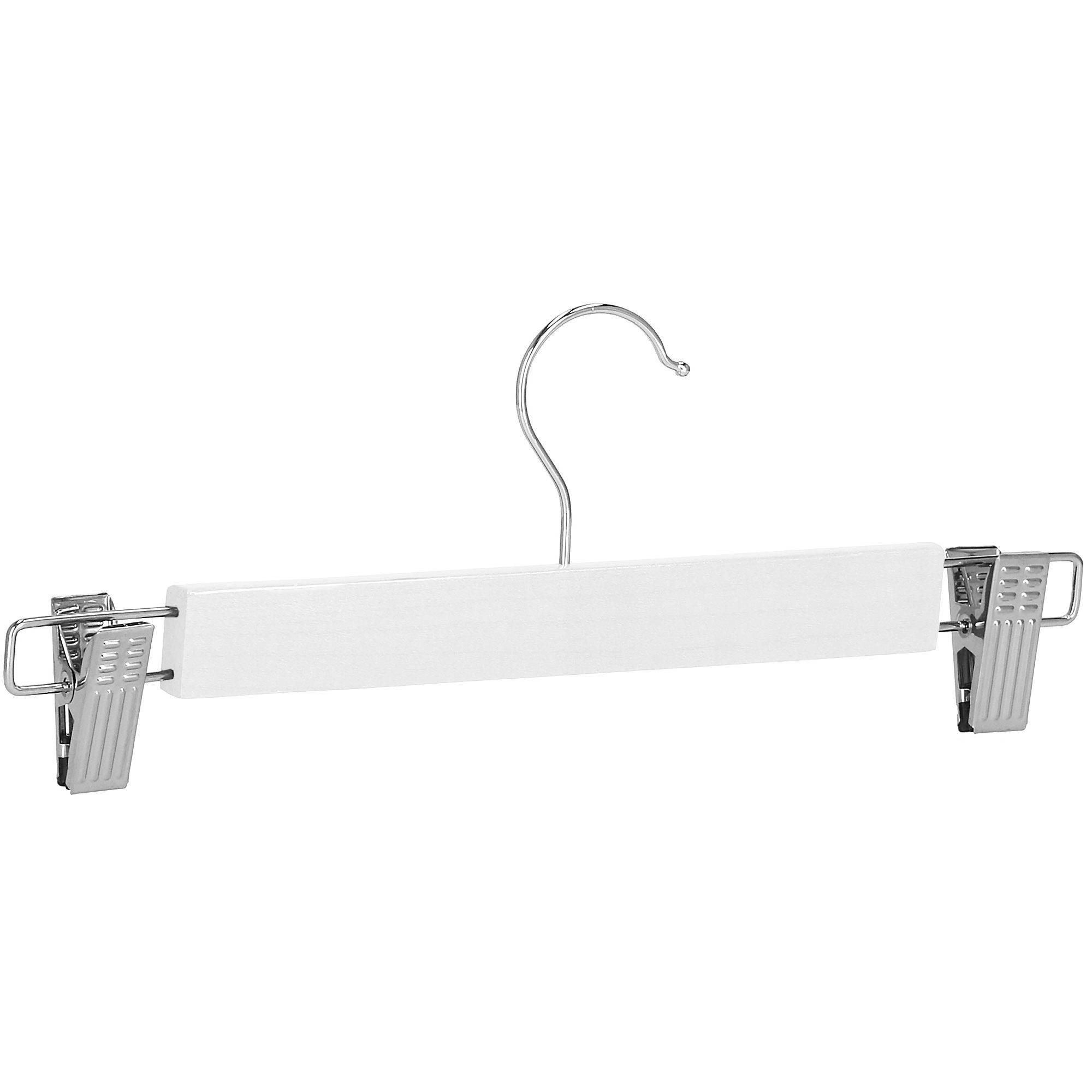 Drevené vešiaky na oblečenie 2 ks biele 34 cm S-HG0056