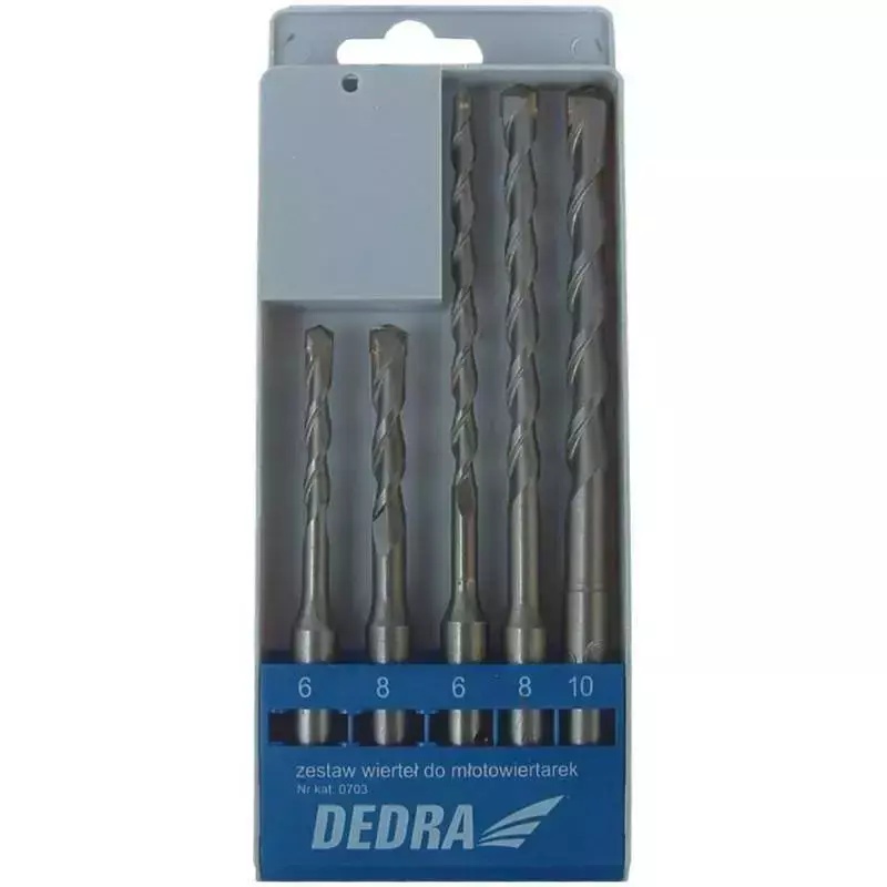 DEDRA-EXIM Sada vrtákov 5 ks do vŕtačky s príklepom 0703