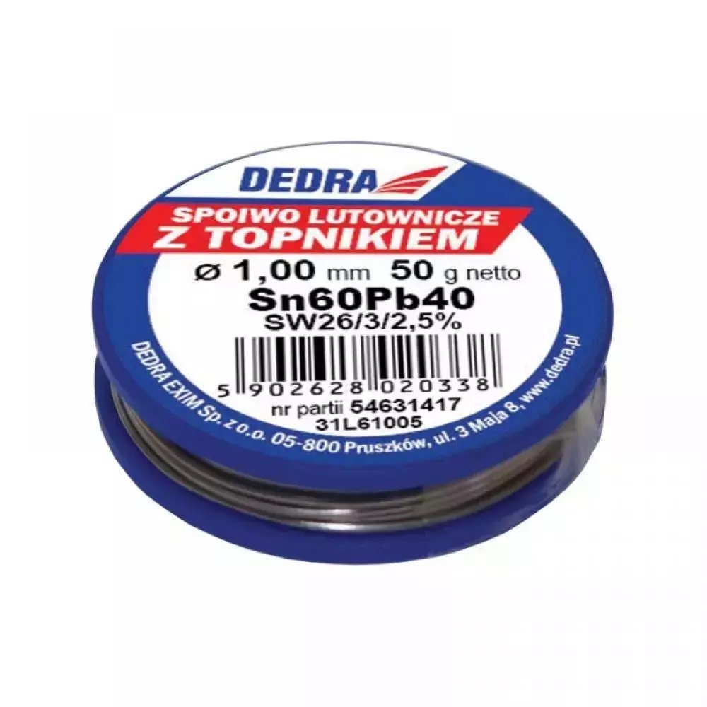 DEDRA-EXIM Spájkovací cín s tavidlom 31L61005