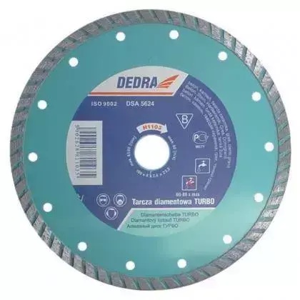 DEDRA Turbo Diamantový rezný kotúč 125 mm/22,2 H1101