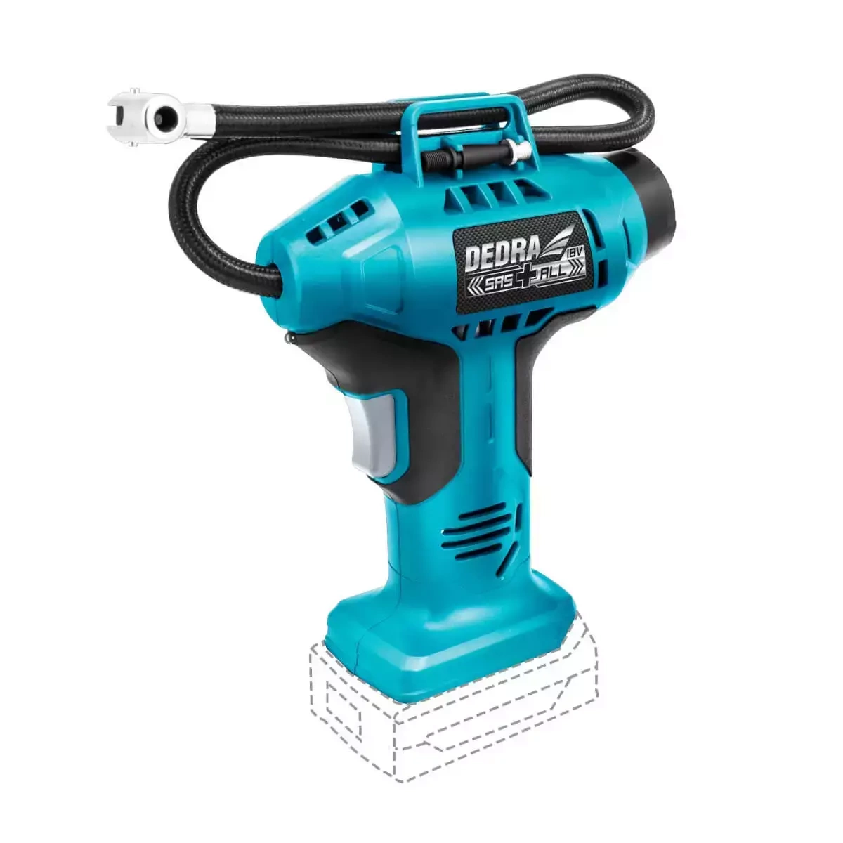 Aku kompresor 18V akumulátorový DEDRA SAS+ALL DED7078 11Bar DED7078