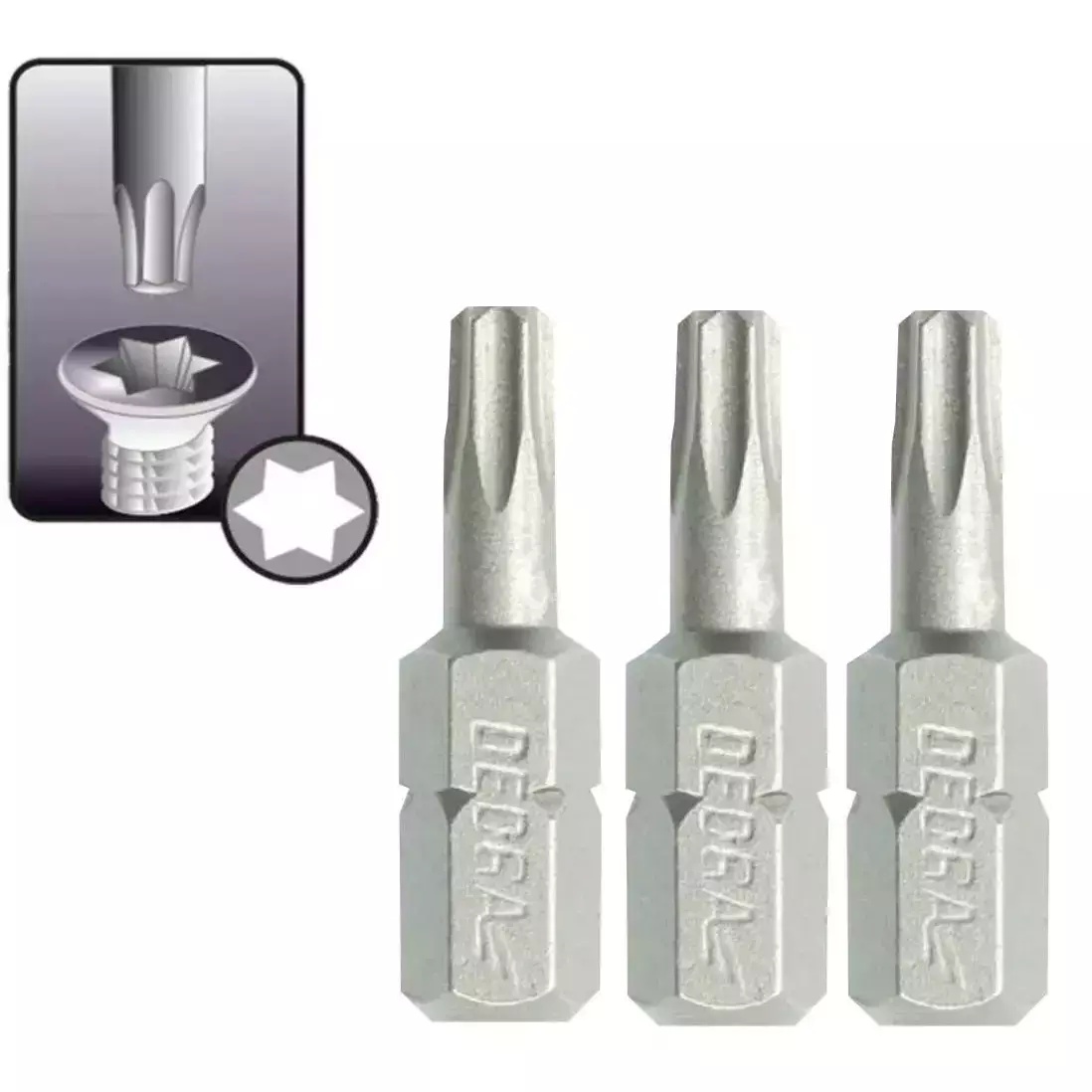 DEDRA-EXIM Skrutkové bity Torx T27x25mm 18A03T270-03