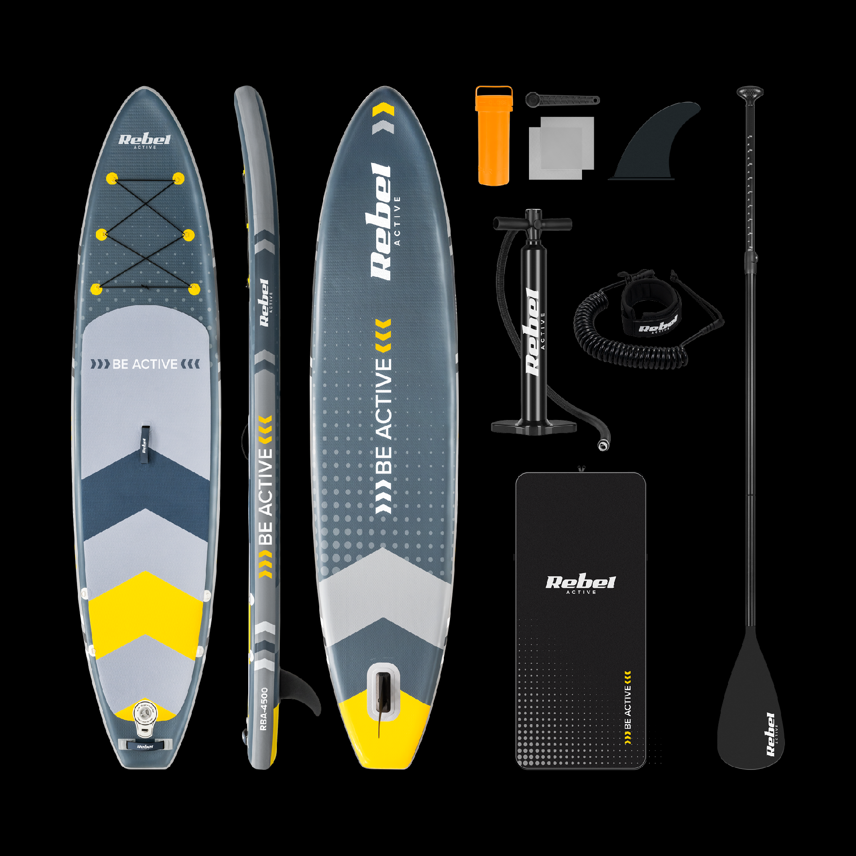 Nafukovací touring paddleboard 350 cm set L-RBA-4500