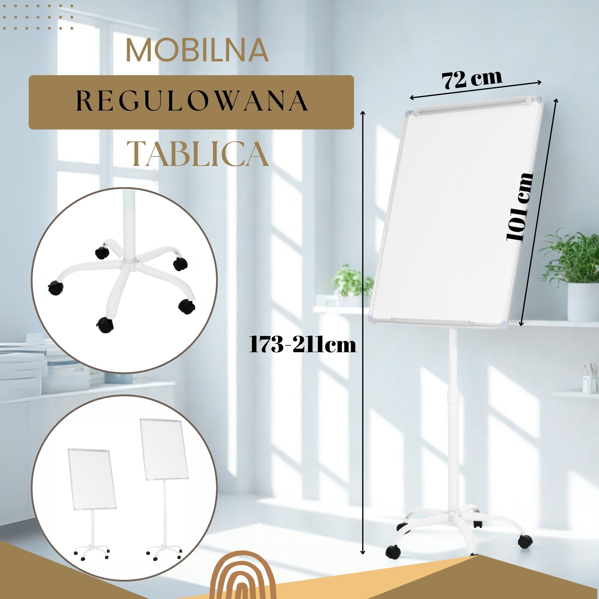 Springos Magnetická tabuľa 100 X 70 CM MB0008