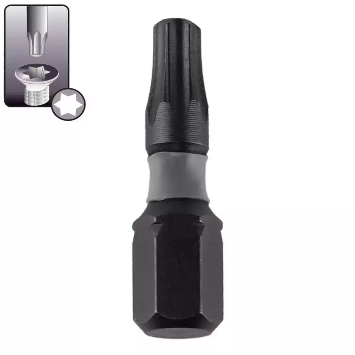 DEDRA-EXIM Príklepové skrutkové bity Torx T40x25mm,2 ks 18A53T400-02