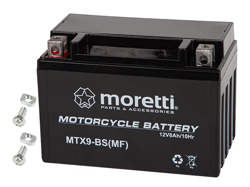 Moretti Batéria do motorky 12V 9Ah MTX9-BS