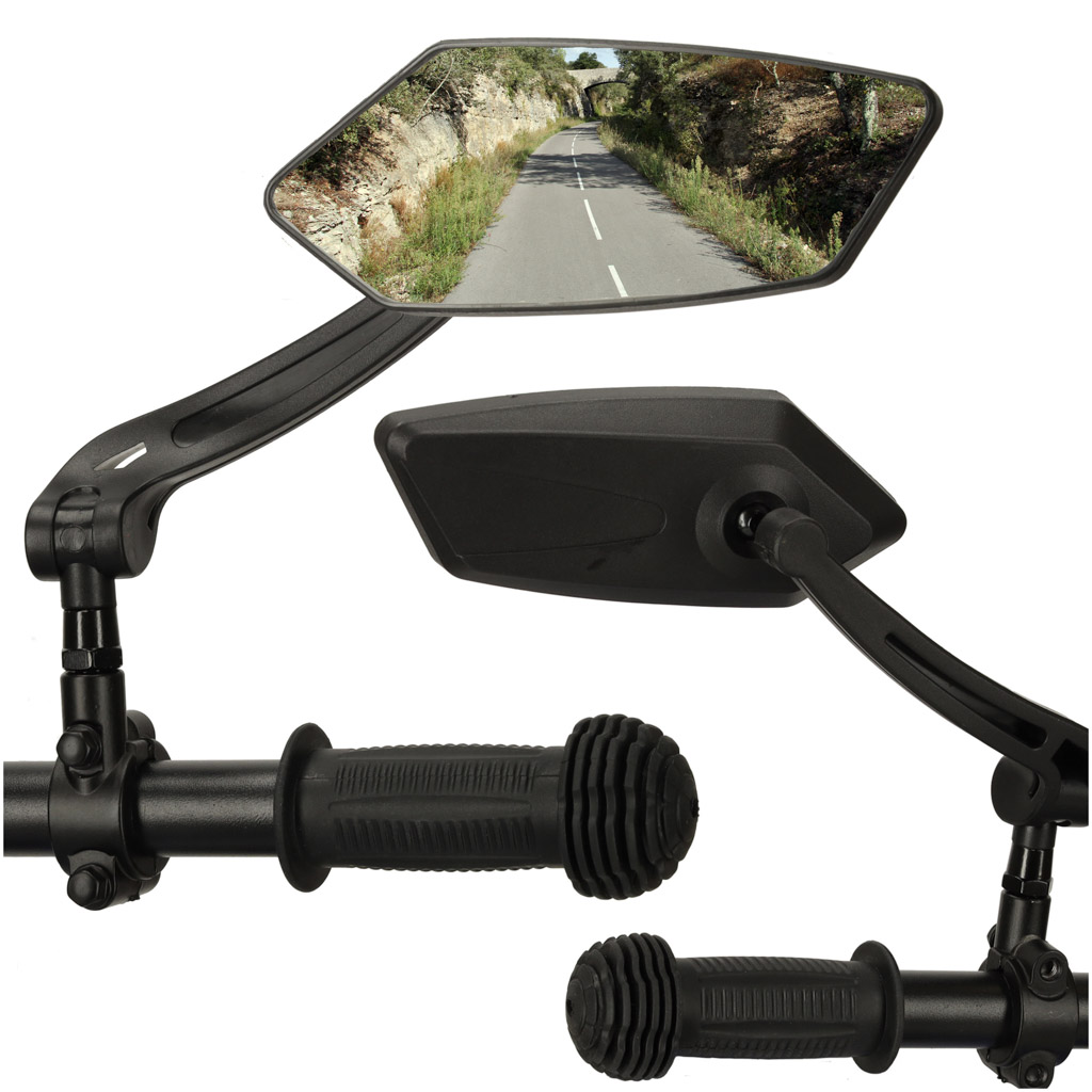 Nastaviteľné 360 spätné zrkadlo na bicykel 2ks