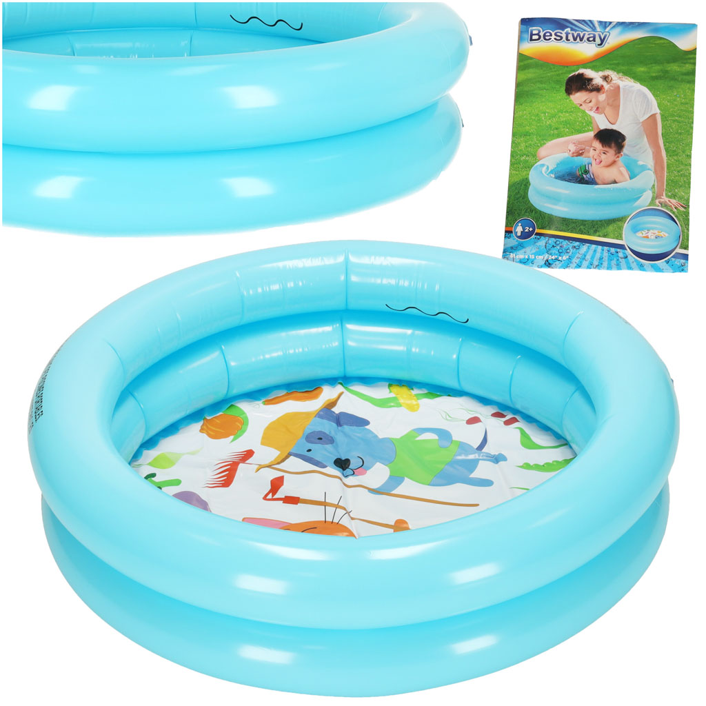 BESTWAY 51061 Detský brodiaci bazén modrý 61 cm