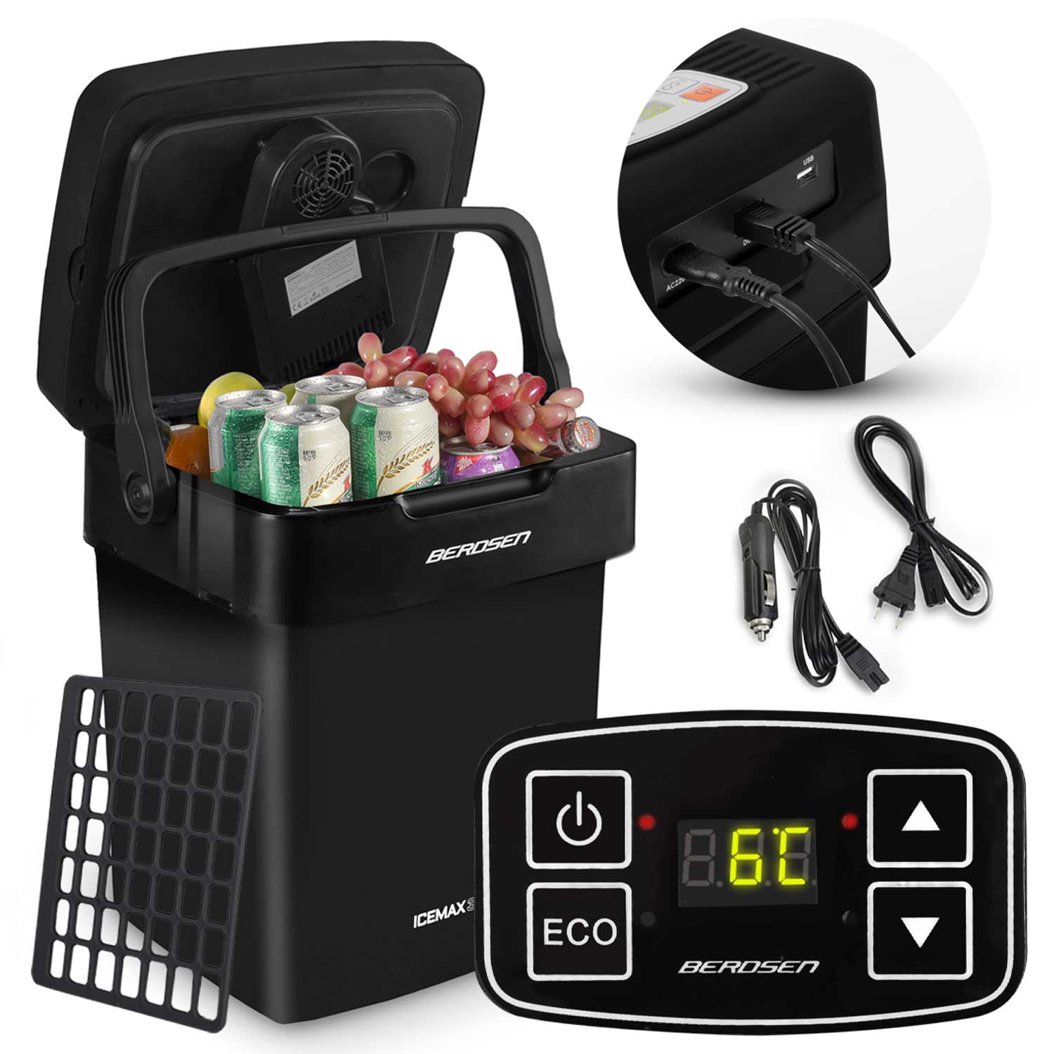 Berdsen Prenosná chladnička Icemax 32L ECO - čierna