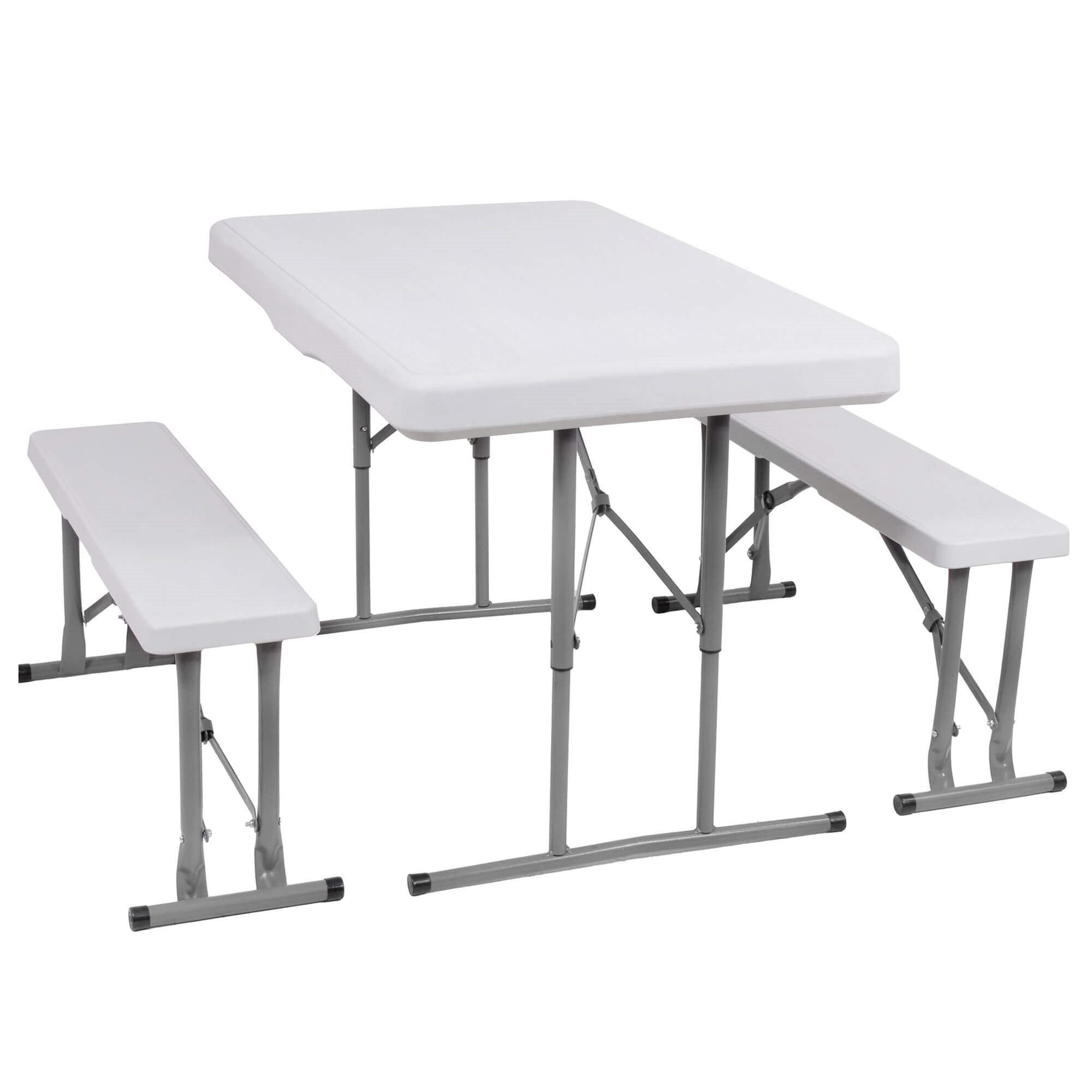 Skladací kempingová sada stôl a 2 lavice 105 × 65 × 69 cm S-GF0096