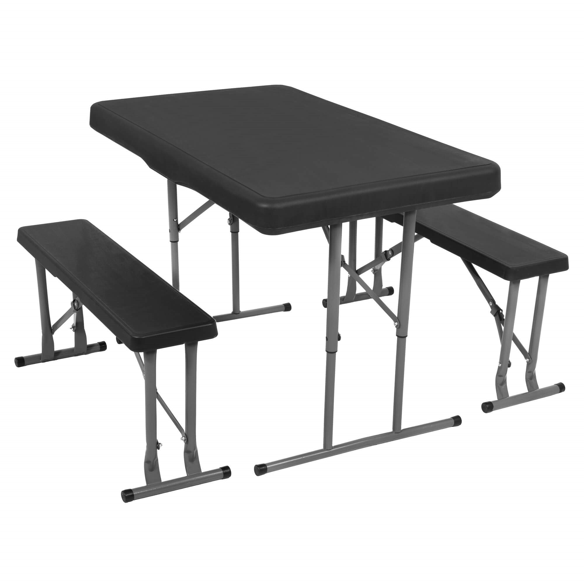 Skladací kempingová sada – stôl a 2 lavice 105 × 65 × 69 cm S-GF0097
