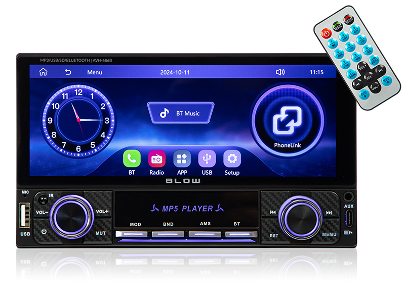 Autorádio mp3 usb bluetooth sd 78-355-