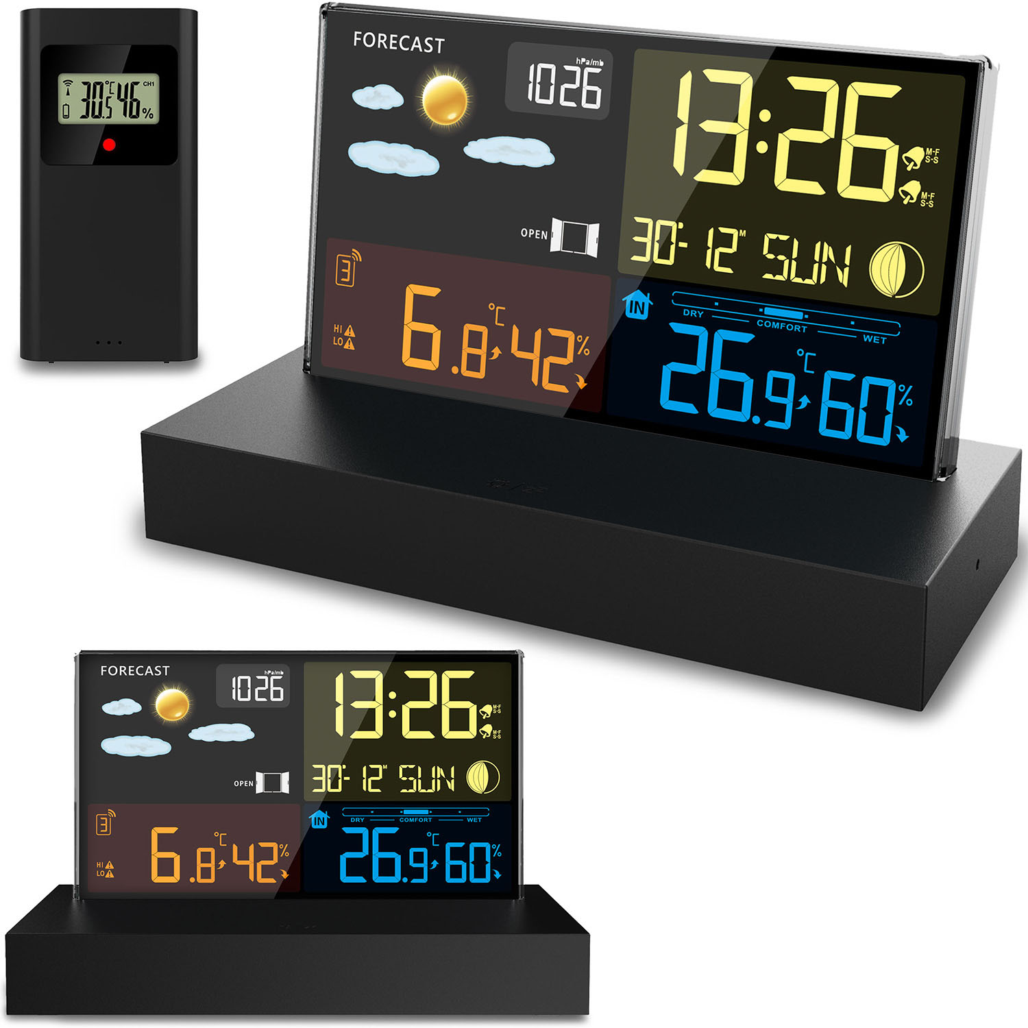 Berdsen Meteostanica s displejom BD-912 čierna