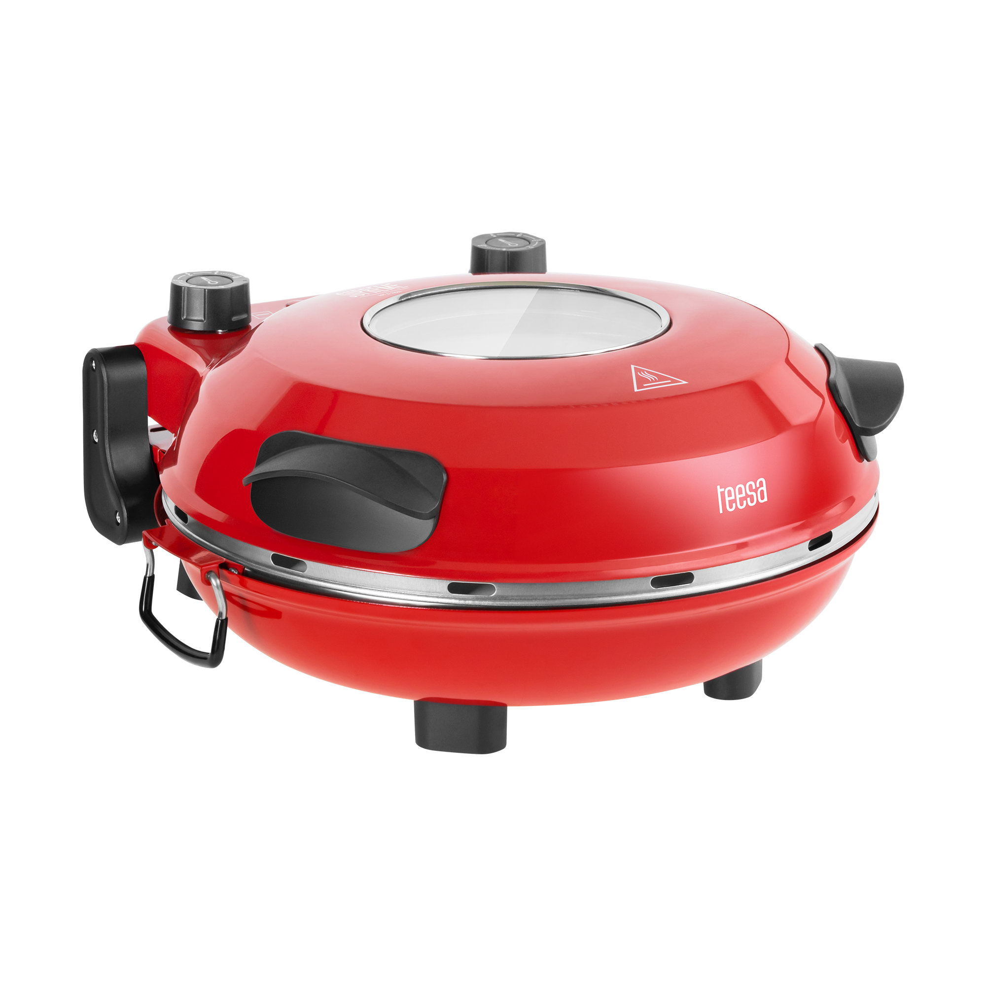 Teplovzdušná pec na pizzu TEESA SUPREME +, 1200 W, 32 cm, okienko, vyberateľný kameň, ovládanie dvomi vykurovacími telesami