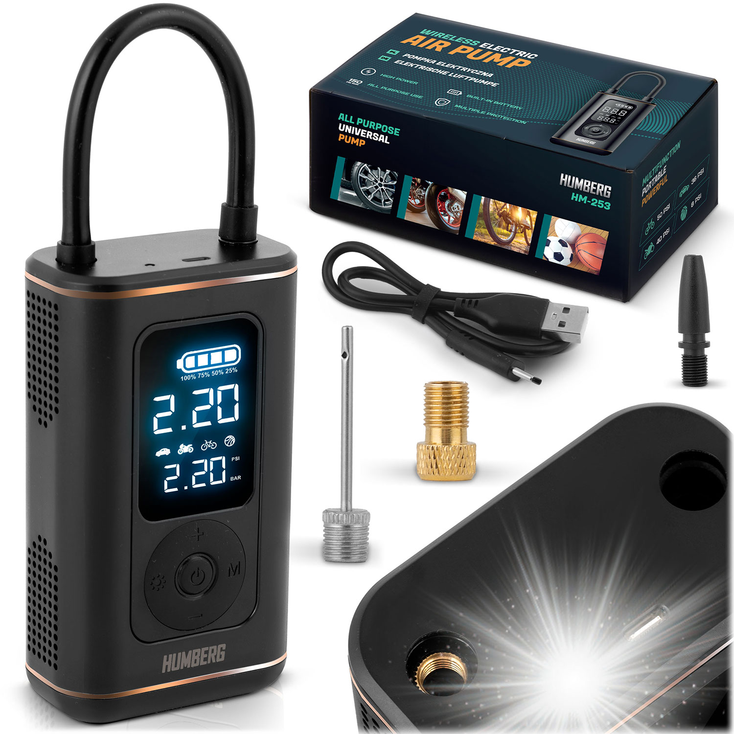 Bezdrôtová elektrická pumpa HM-253 Humberg