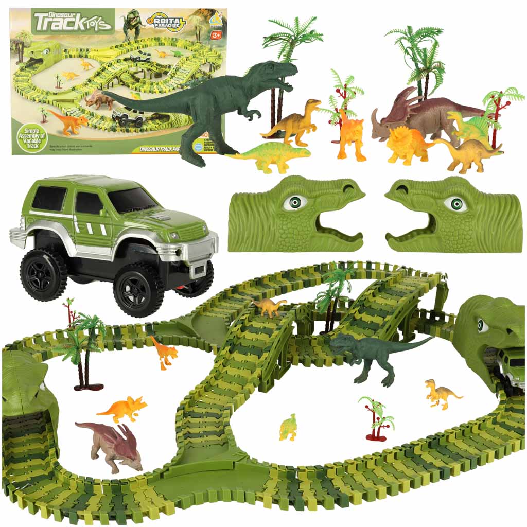 Autodráha dinosaury autá 240 prvkov ik-KX4399