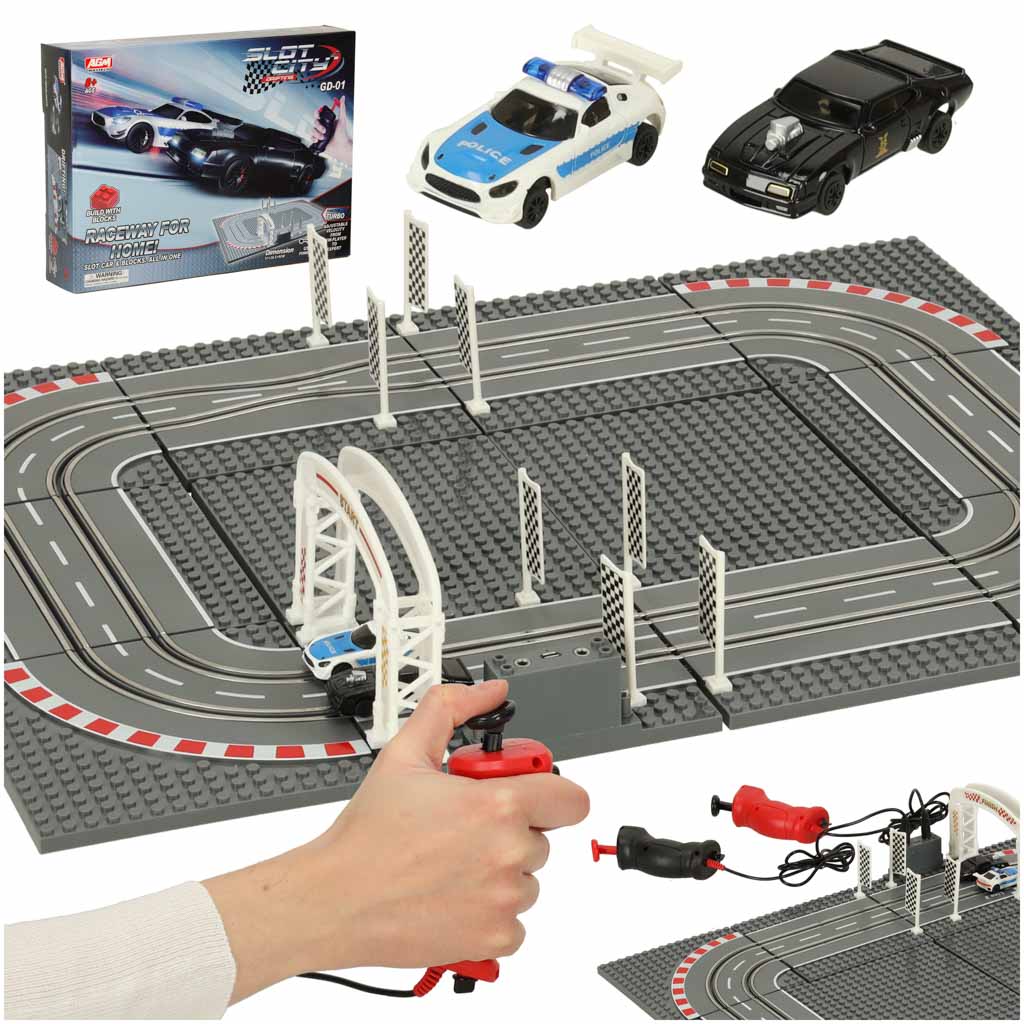 Policajná elektrická autodráha 51 × 38,5 cm ik-KX3490