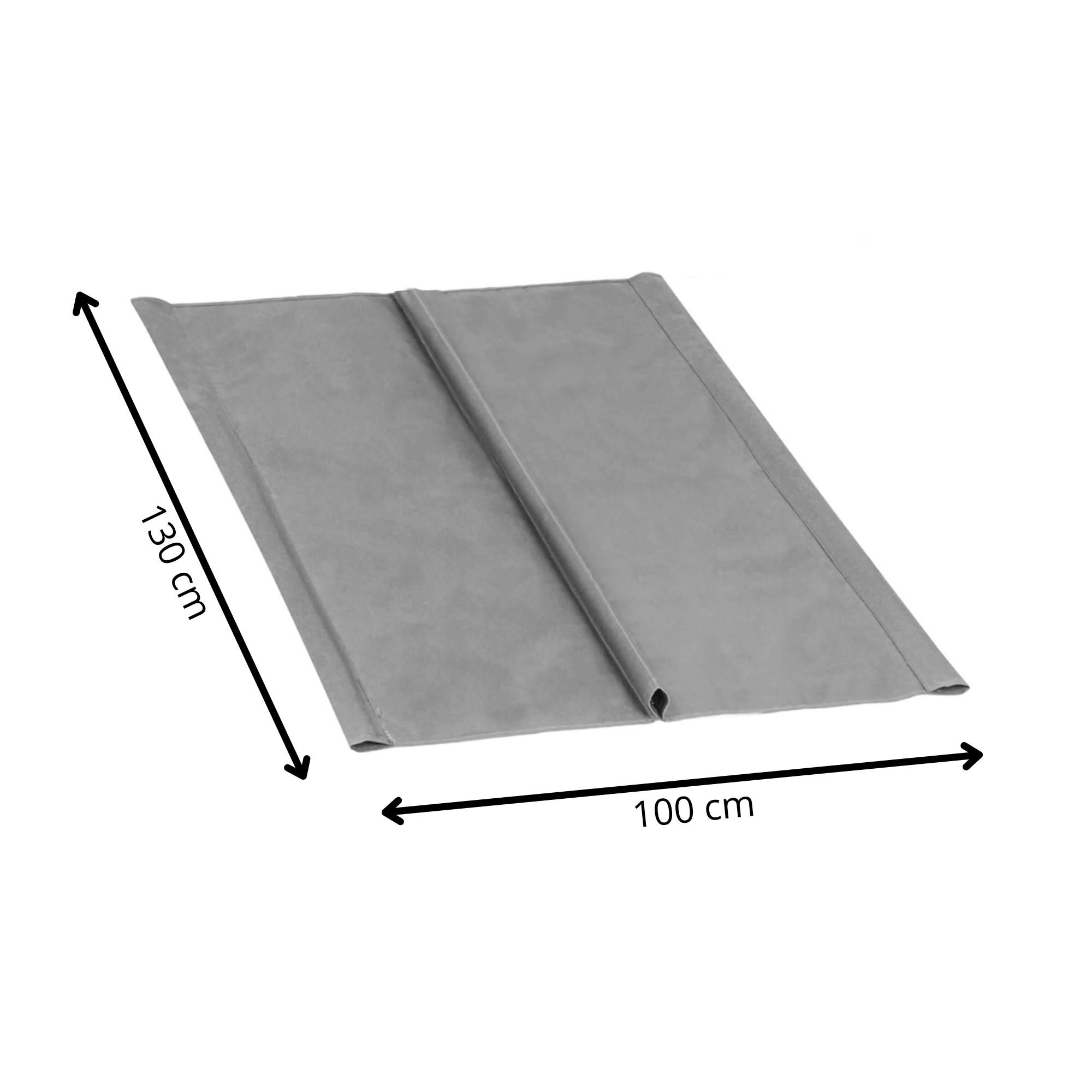 Náhradné sedadlo na záhradnú hojdačku 130 × 100 cm, svetlosivé S-GS0015S