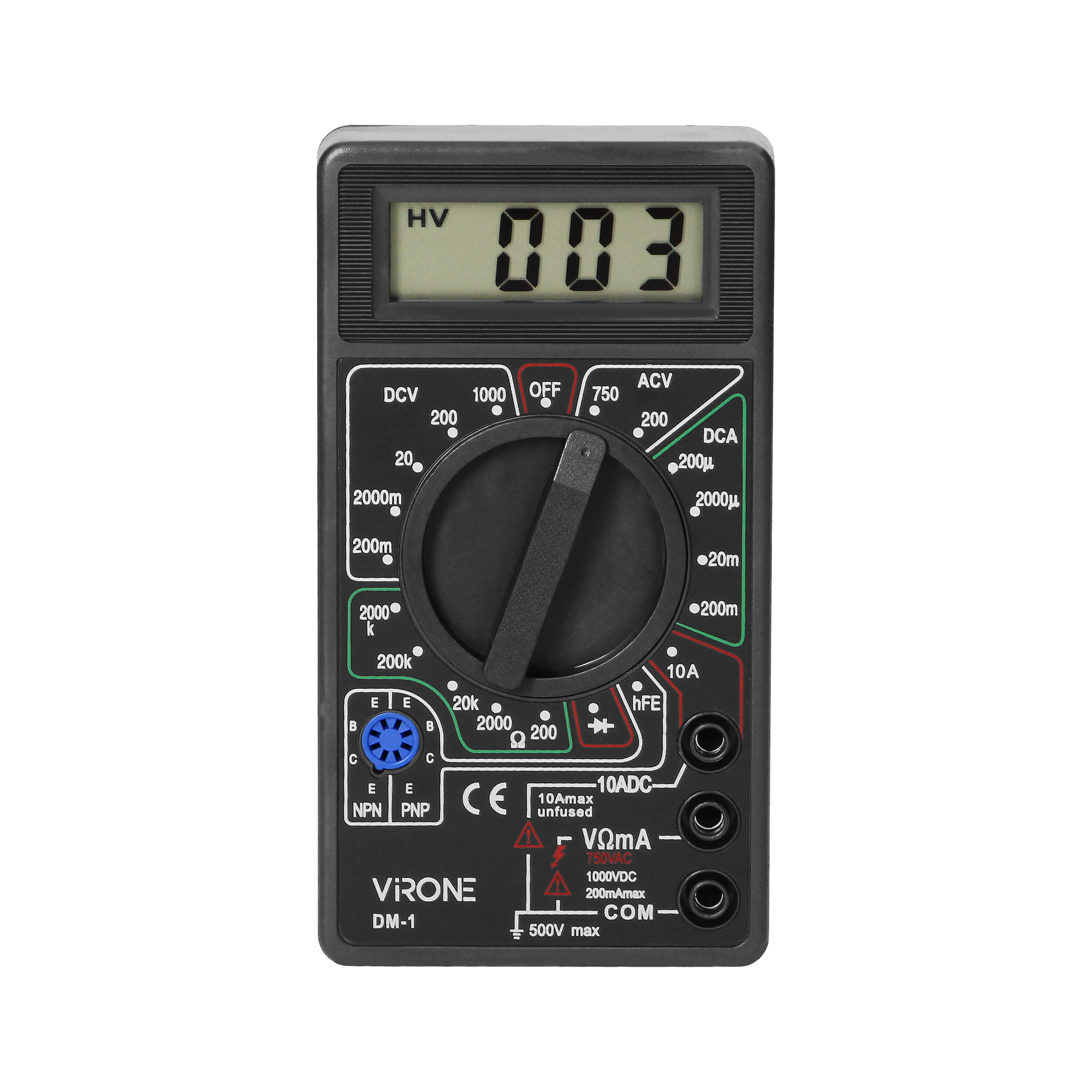 Digitálny multifunkčný tester multimeter LCD