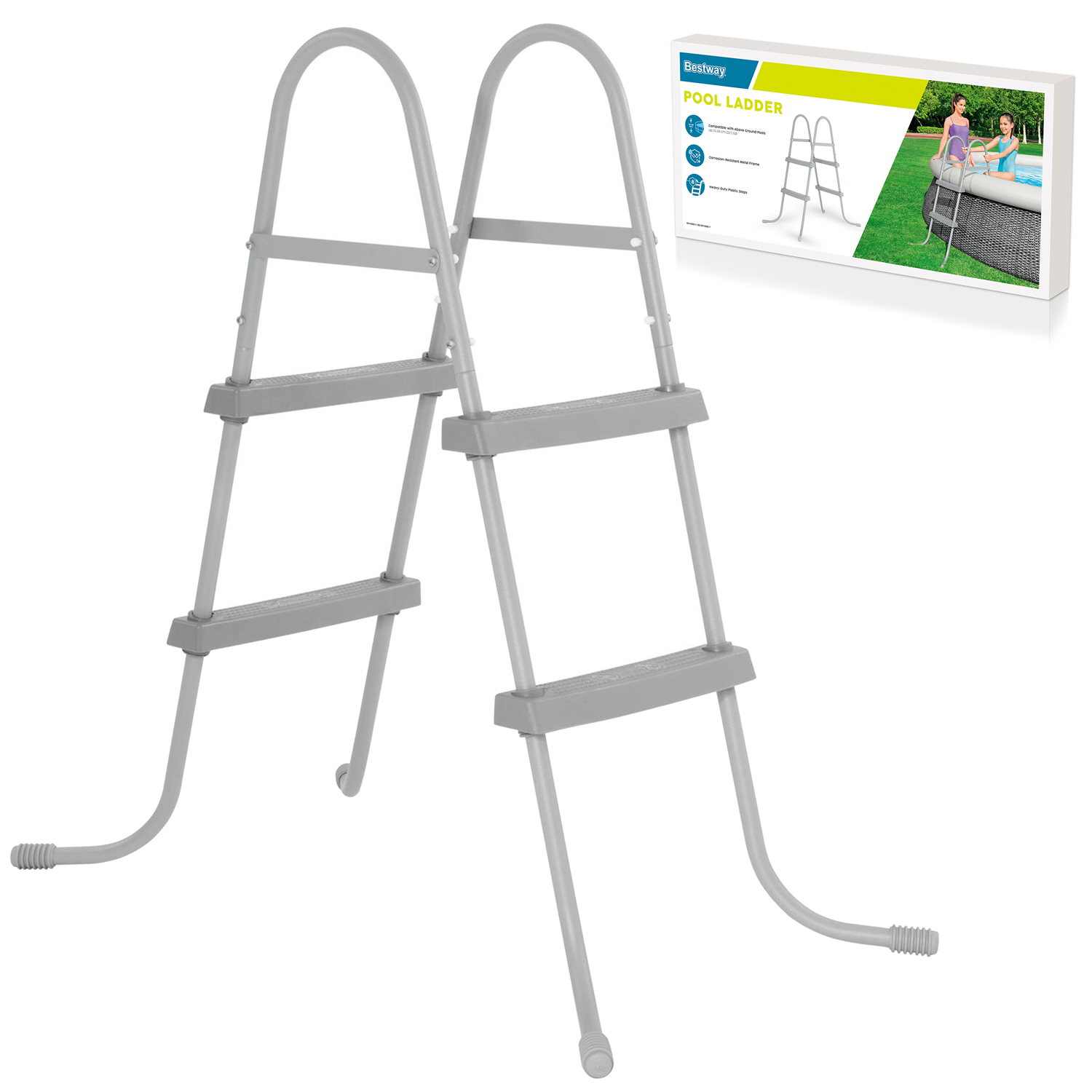 Kovový rebrík do bazénov 84 cm Bestway 58430