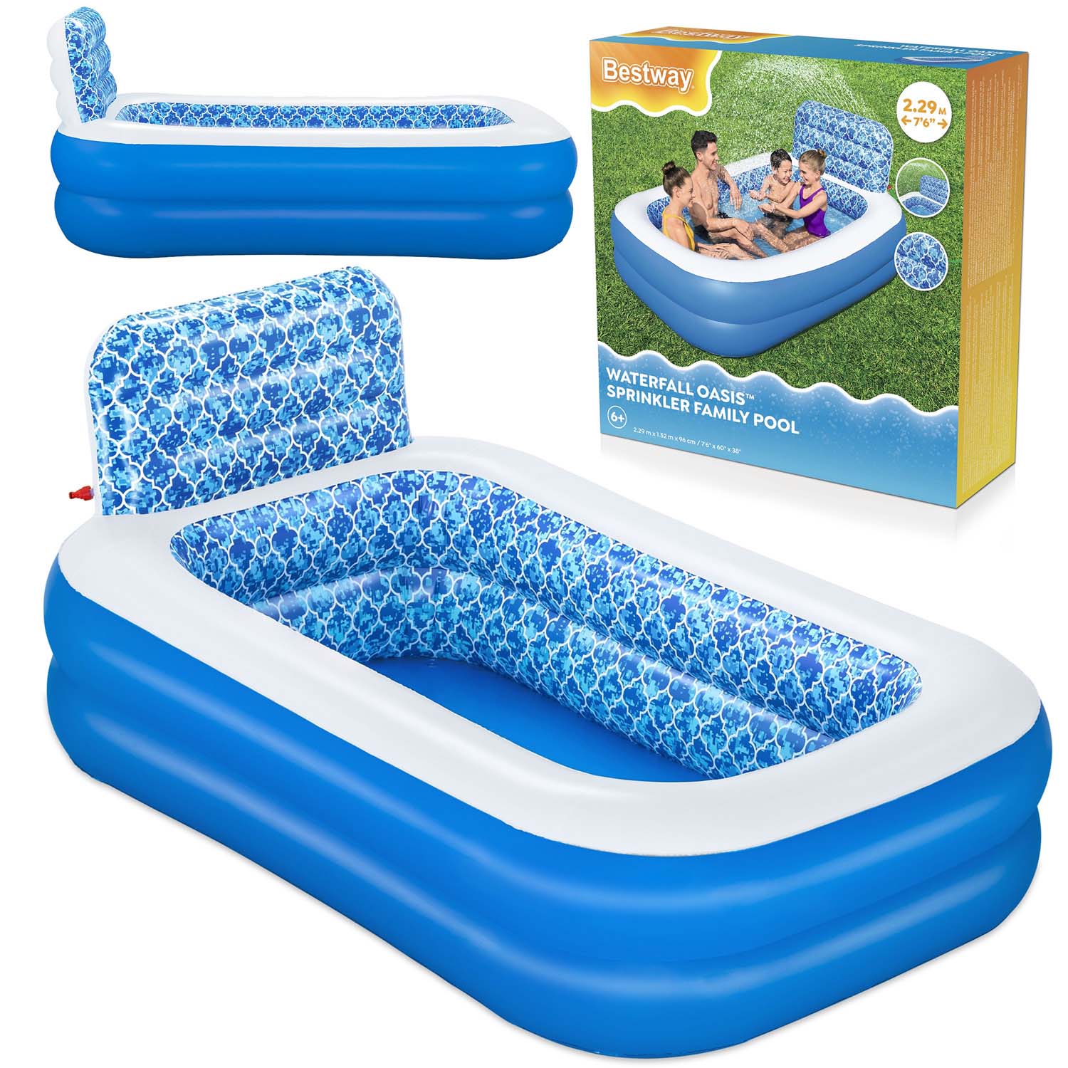 Rodinný nafukovací bazén 229 x 152 x 96 cm Bestway 54451