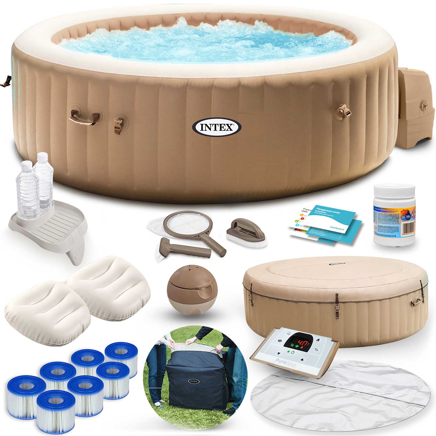 Nafukovacie SPA s hydromasážou pre 6 osôb set INTEX 28428