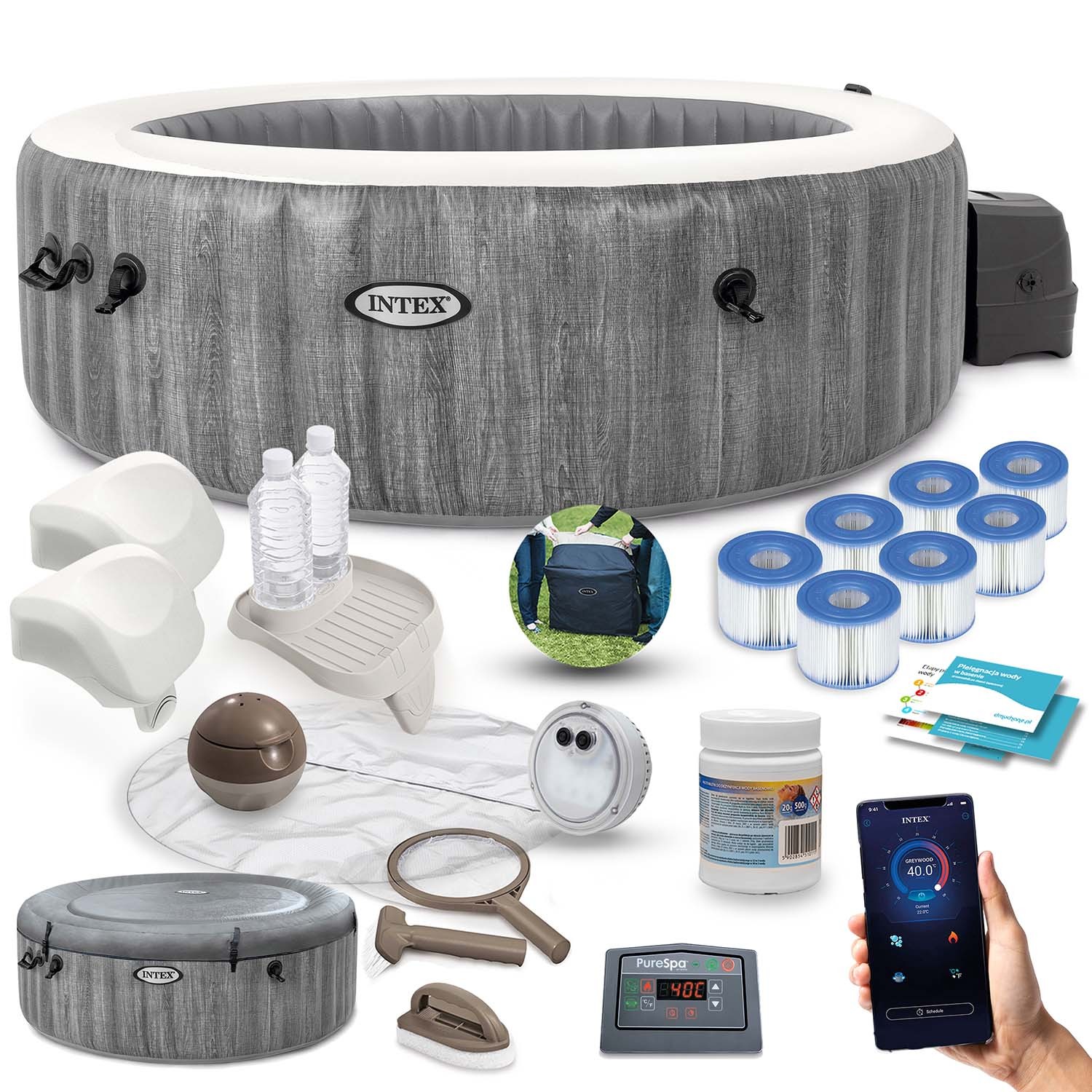Nafukovacie SPA pre 6 osôb set INTEX 28442