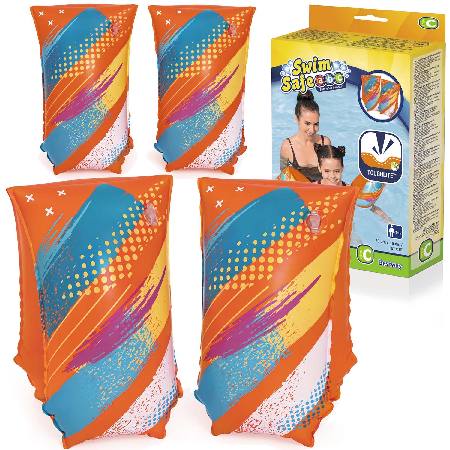Nafukovacie rukávniky na plávanie pre deti L/XL Bestway 32274