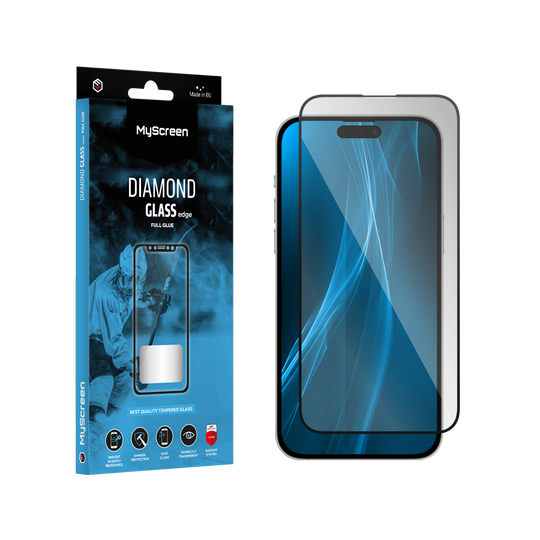 Ochranné sklo MyScreen DIAMOND GLASS LITE edge FULL GLUE čierne Apple iPhone 14 Pro 6.1"